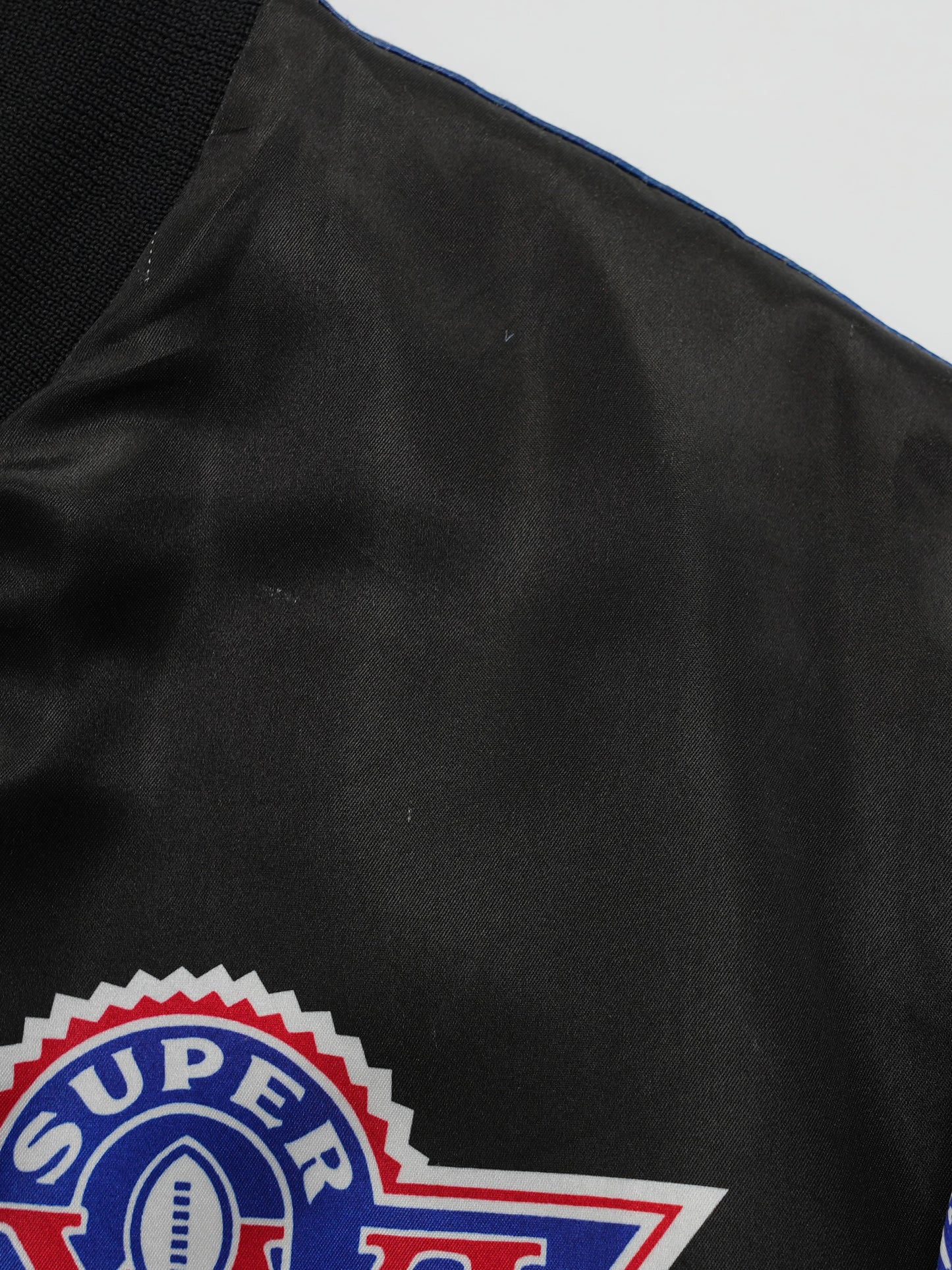 USED SPORTS COLLECTION 90's USA Chalk Line NFL SUPER BOWL BOMBER JACKET