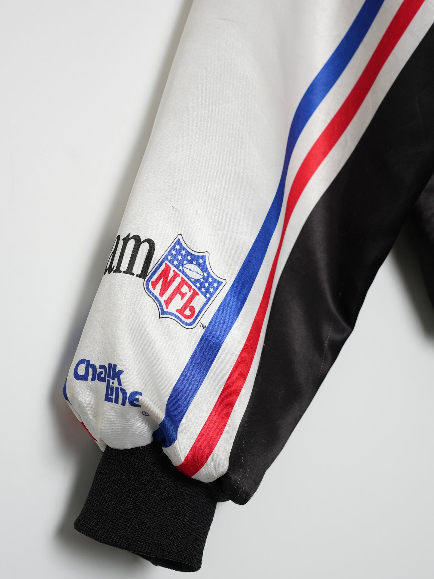 USED SPORTS COLLECTION 90's USA Chalk Line NFL SUPER BOWL BOMBER JACKET