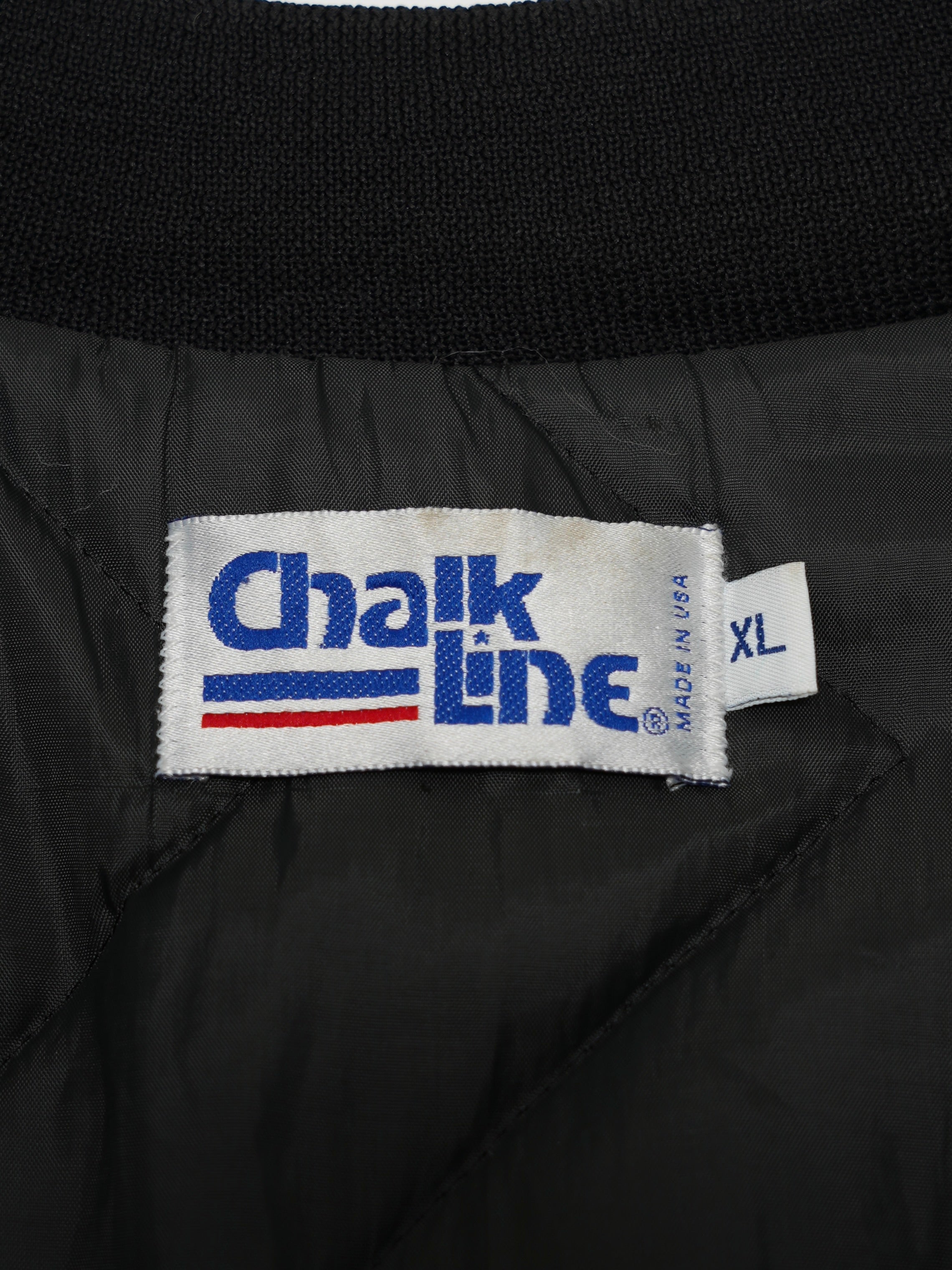 USED SPORTS COLLECTION 90's USA Chalk Line NFL SUPER BOWL BOMBER