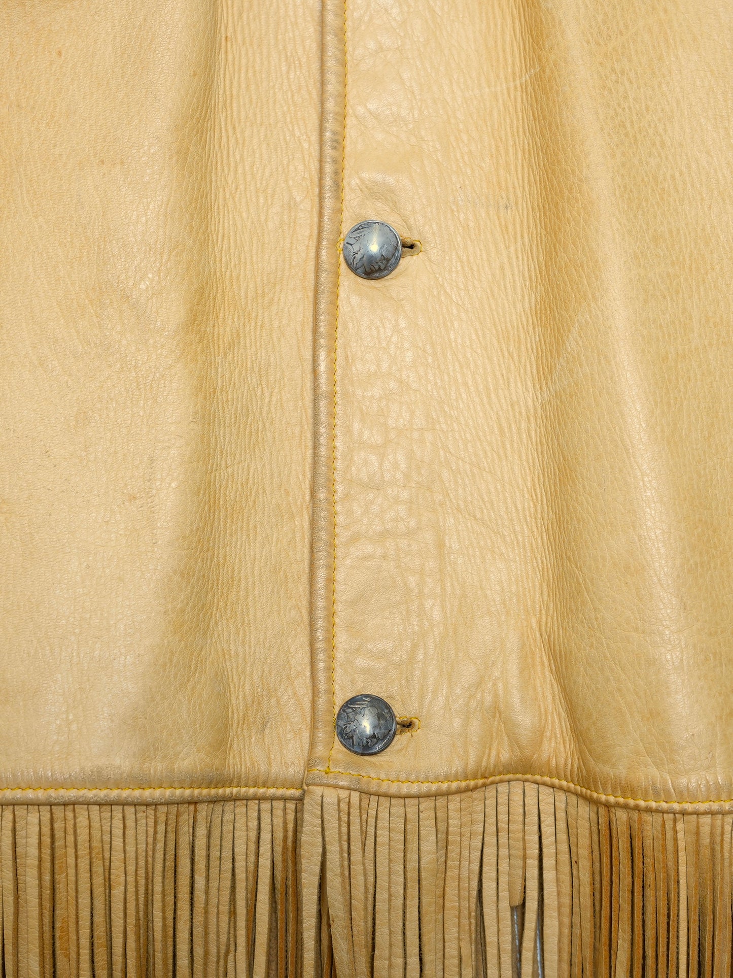 ARCHIVE COLLECTION VINTAGE FRINGED LEATHER JACKET