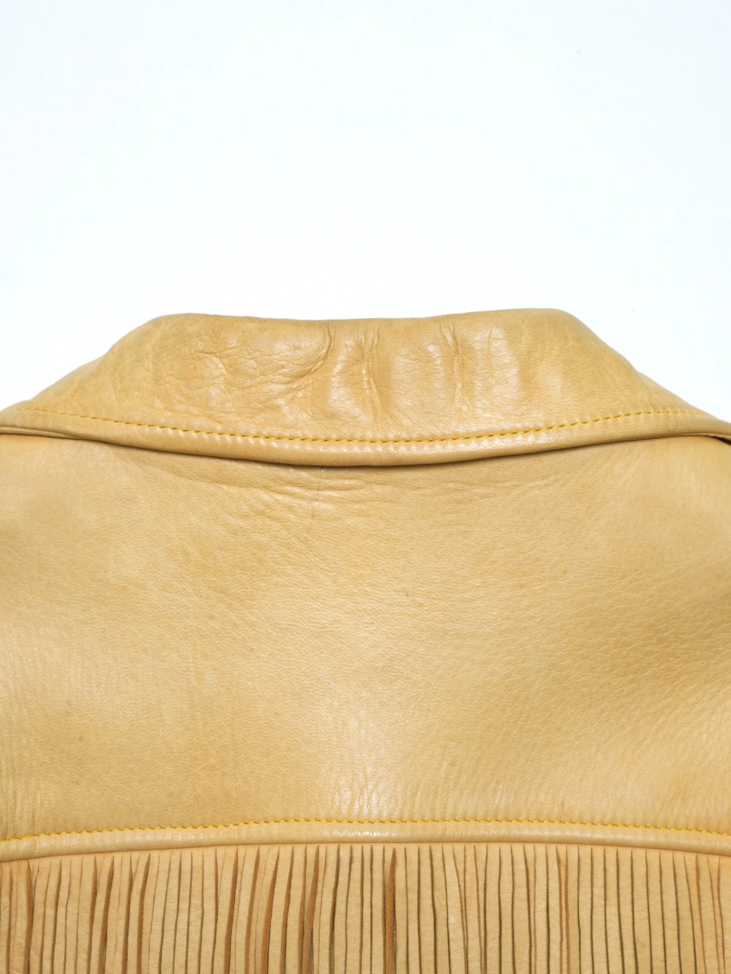 ARCHIVE COLLECTION VINTAGE FRINGED LEATHER JACKET