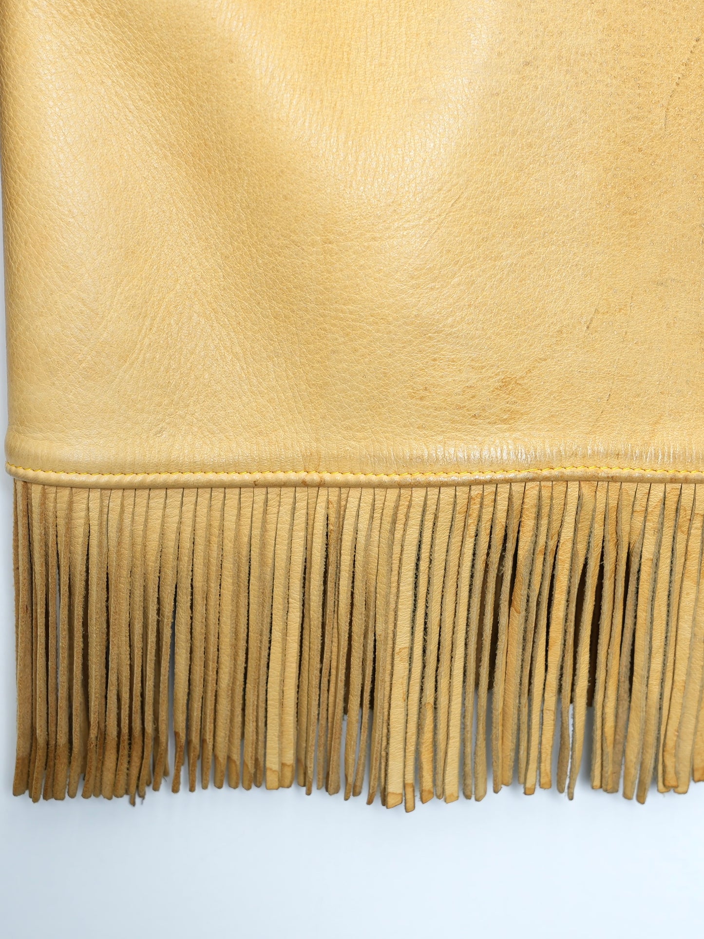 ARCHIVE COLLECTION VINTAGE FRINGED LEATHER JACKET