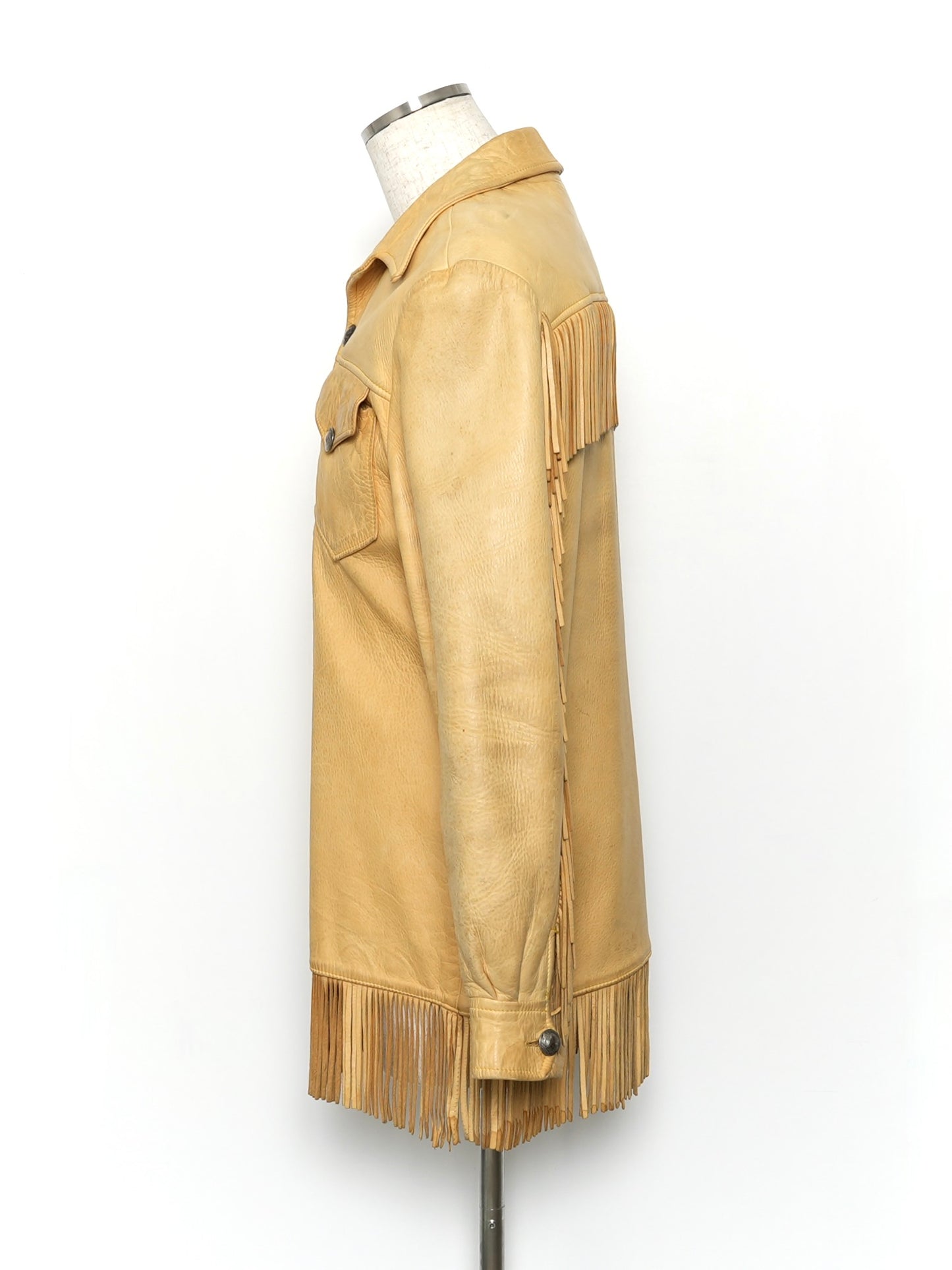 ARCHIVE COLLECTION VINTAGE FRINGED LEATHER JACKET