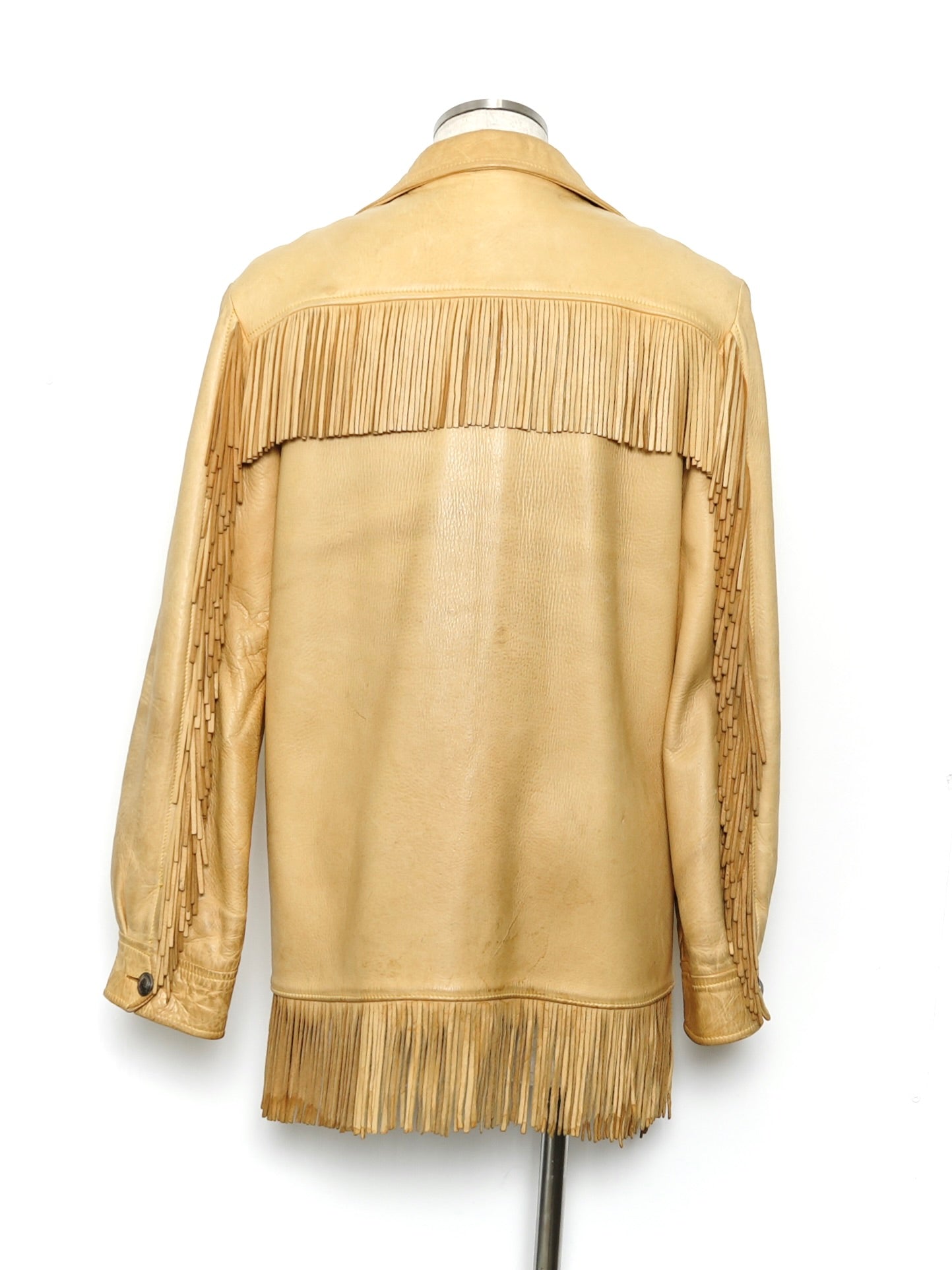 ARCHIVE COLLECTION VINTAGE FRINGED LEATHER JACKET
