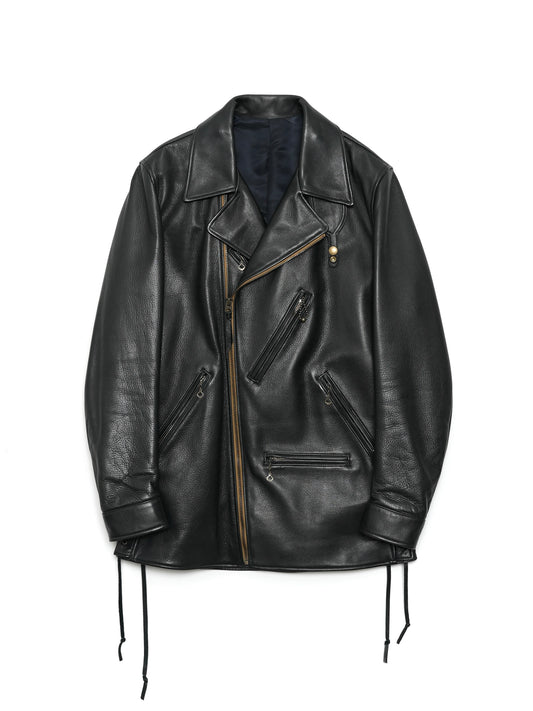 ARCHIVE COLLECTION STAMPS LEATHER JACKET