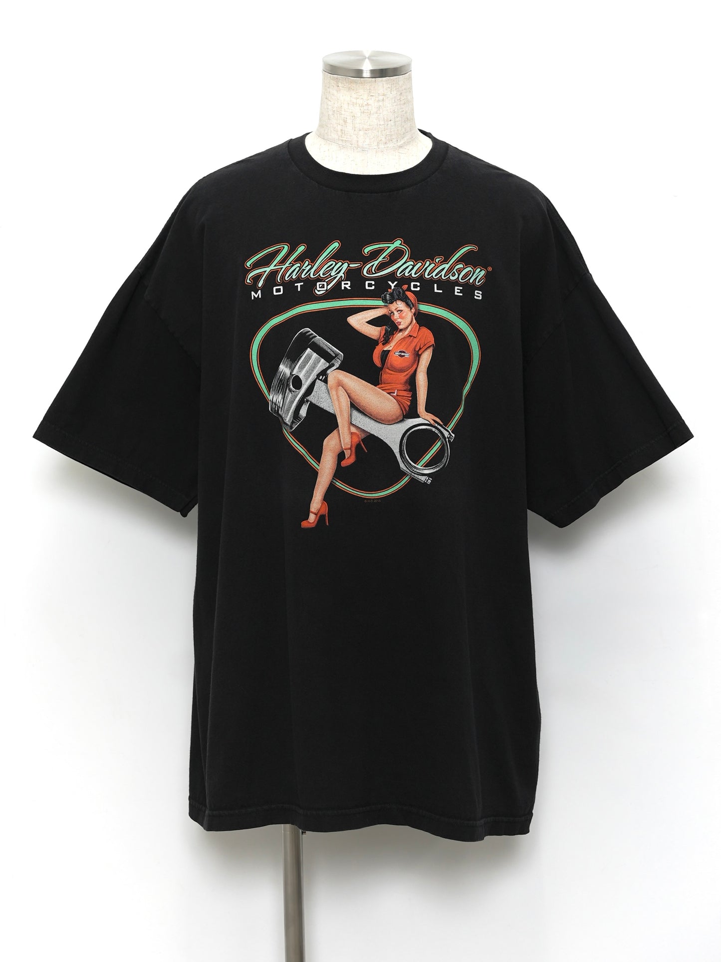 USED MACHINE COLLECTION 2015 HARLEY-DAVIDSON PIN-UP GIRL T-SHIRT