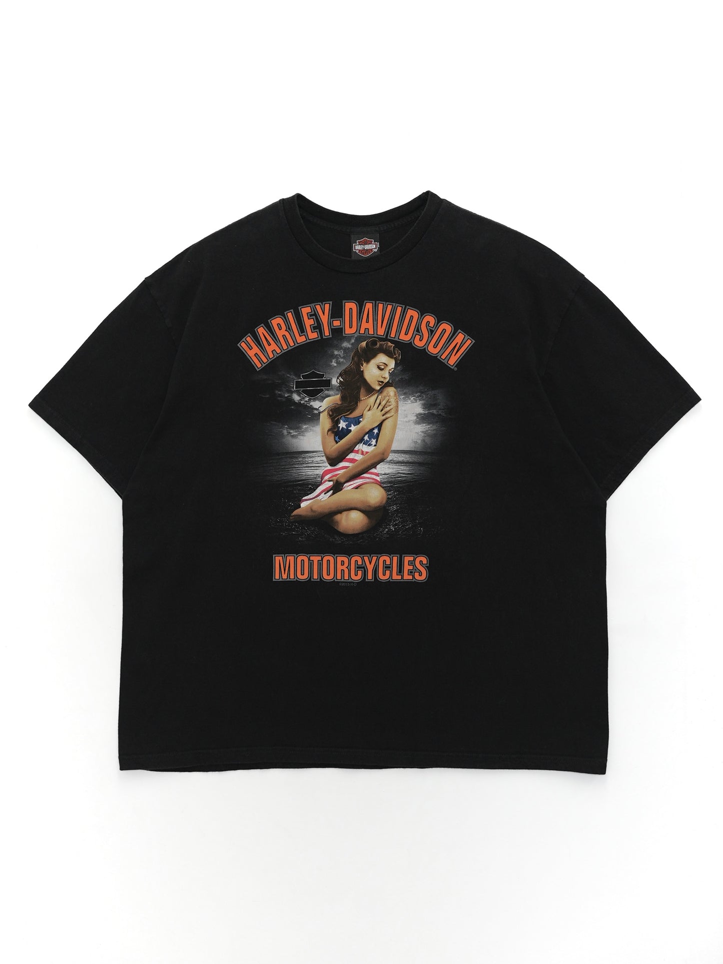 USED MACHINE COLLECTION 2015 HARLEY-DAVIDSON MOTORCYCLES T-SHIRT