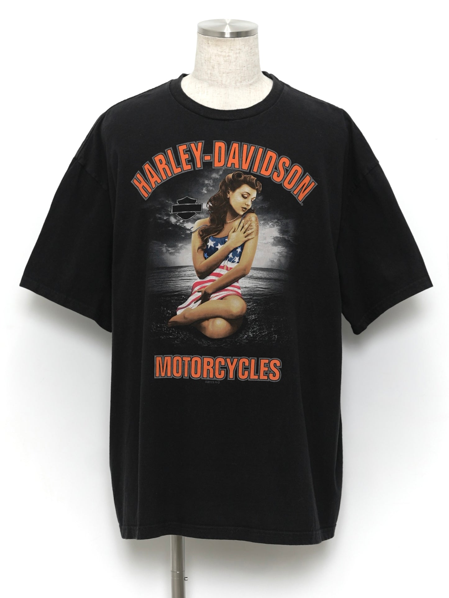 USED MACHINE COLLECTION 2015 HARLEY-DAVIDSON MOTORCYCLES T-SHIRT