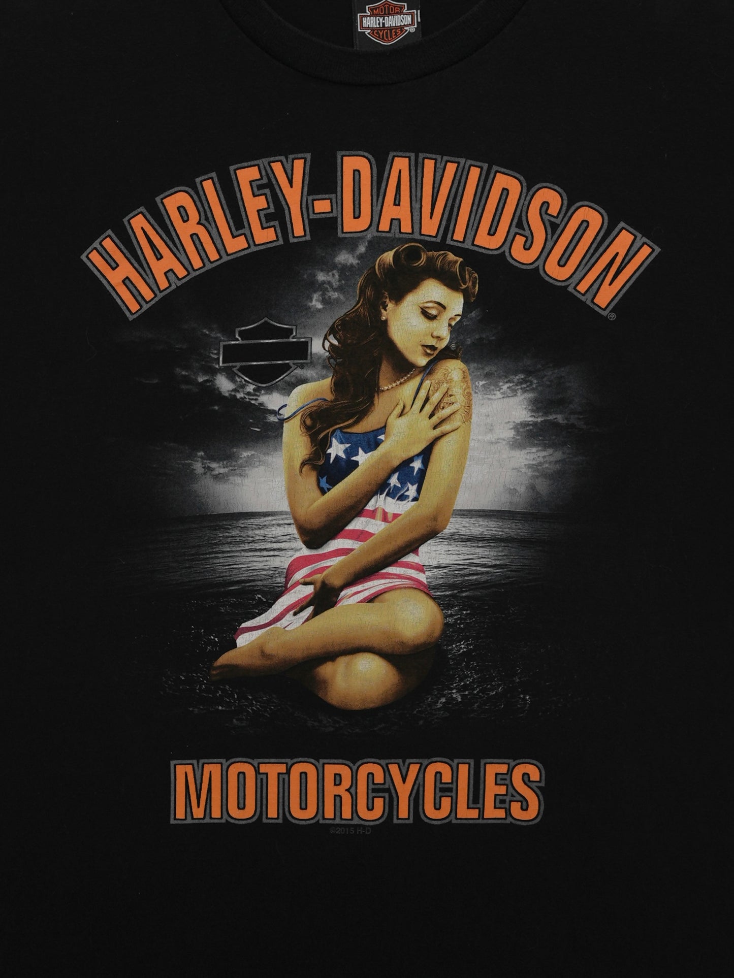 USED MACHINE COLLECTION 2015 HARLEY-DAVIDSON MOTORCYCLES T-SHIRT