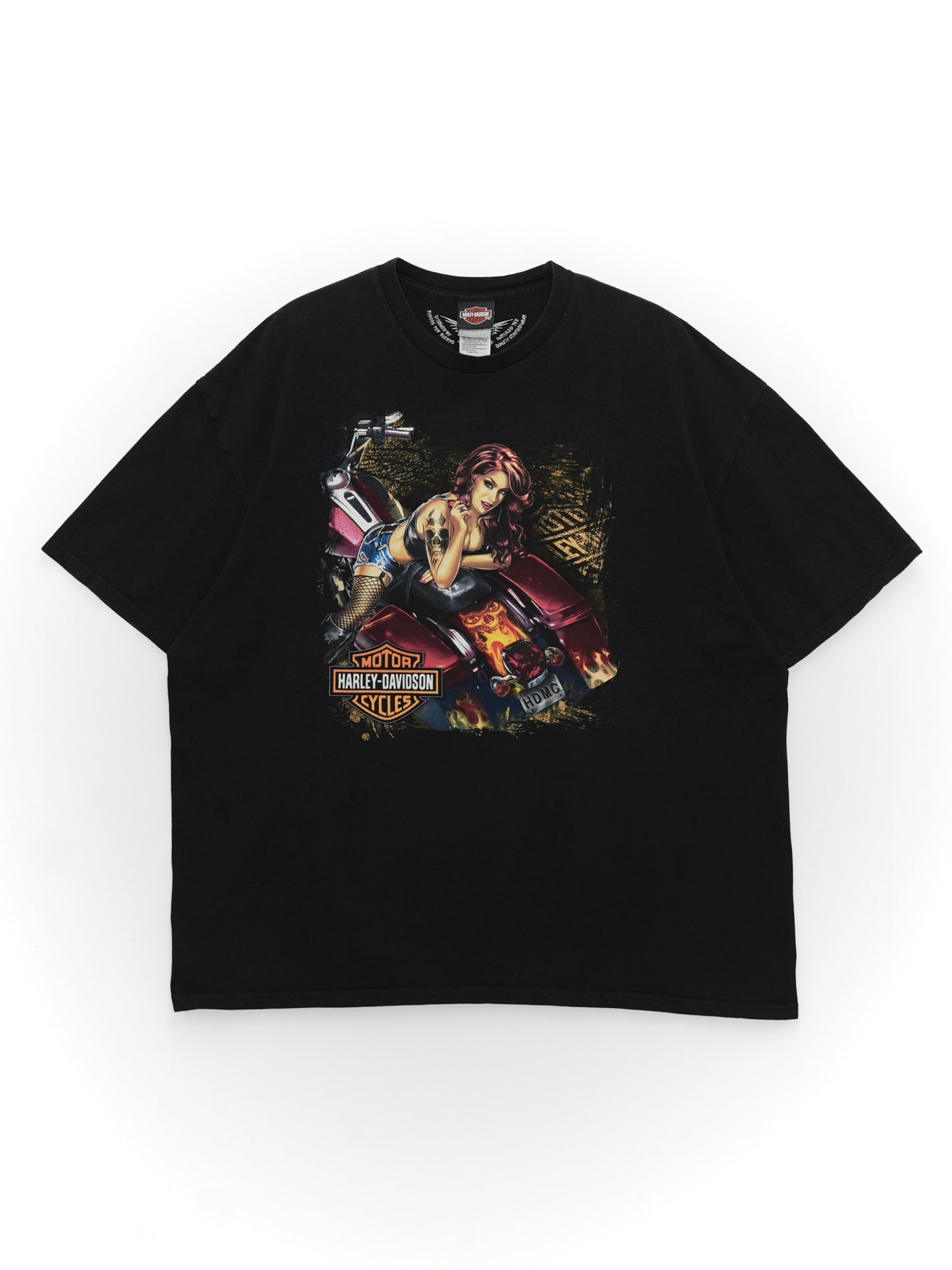 USED MACHINE COLLECTION BIKER BUILT HARLEY-DAVIDSON T-SHIRT