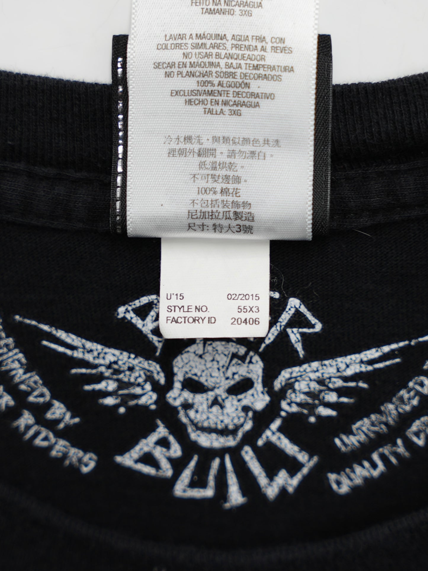 USED MACHINE COLLECTION BIKER BUILT HARLEY-DAVIDSON T-SHIRT