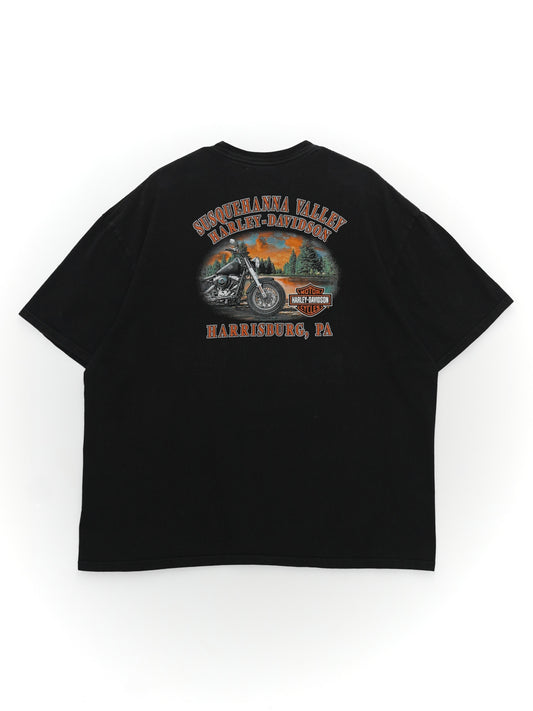 USED MACHINE COLLECTION BIKER BUILT HARLEY-DAVIDSON T-SHIRT