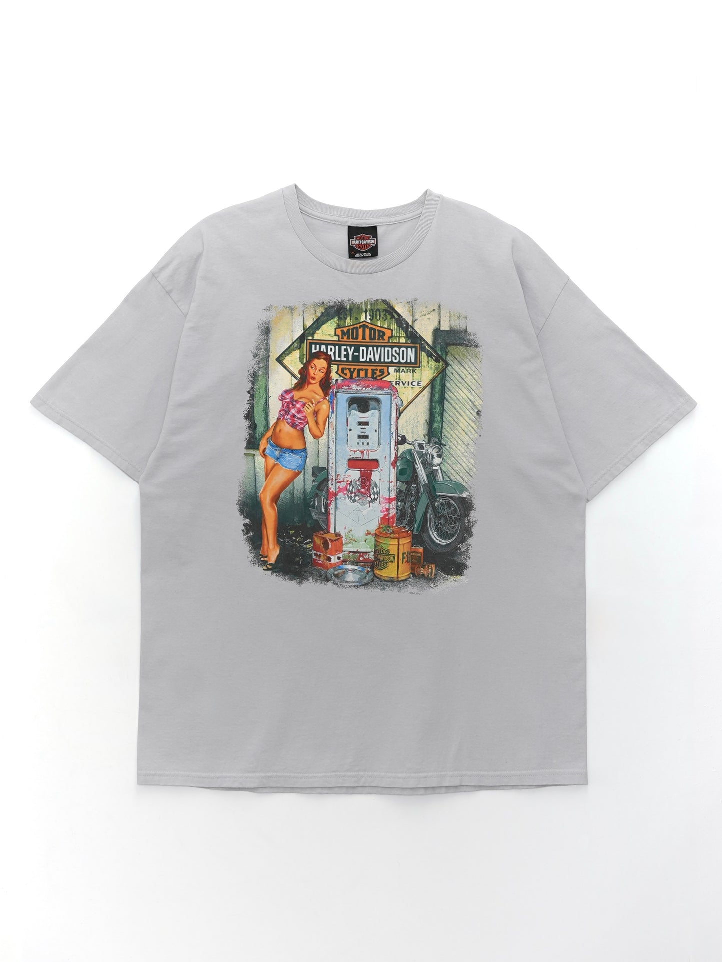 USED MACHINE COLLECTION 2012 MILWAUKEE HARLEY-DAVIDSON T-SHIRT