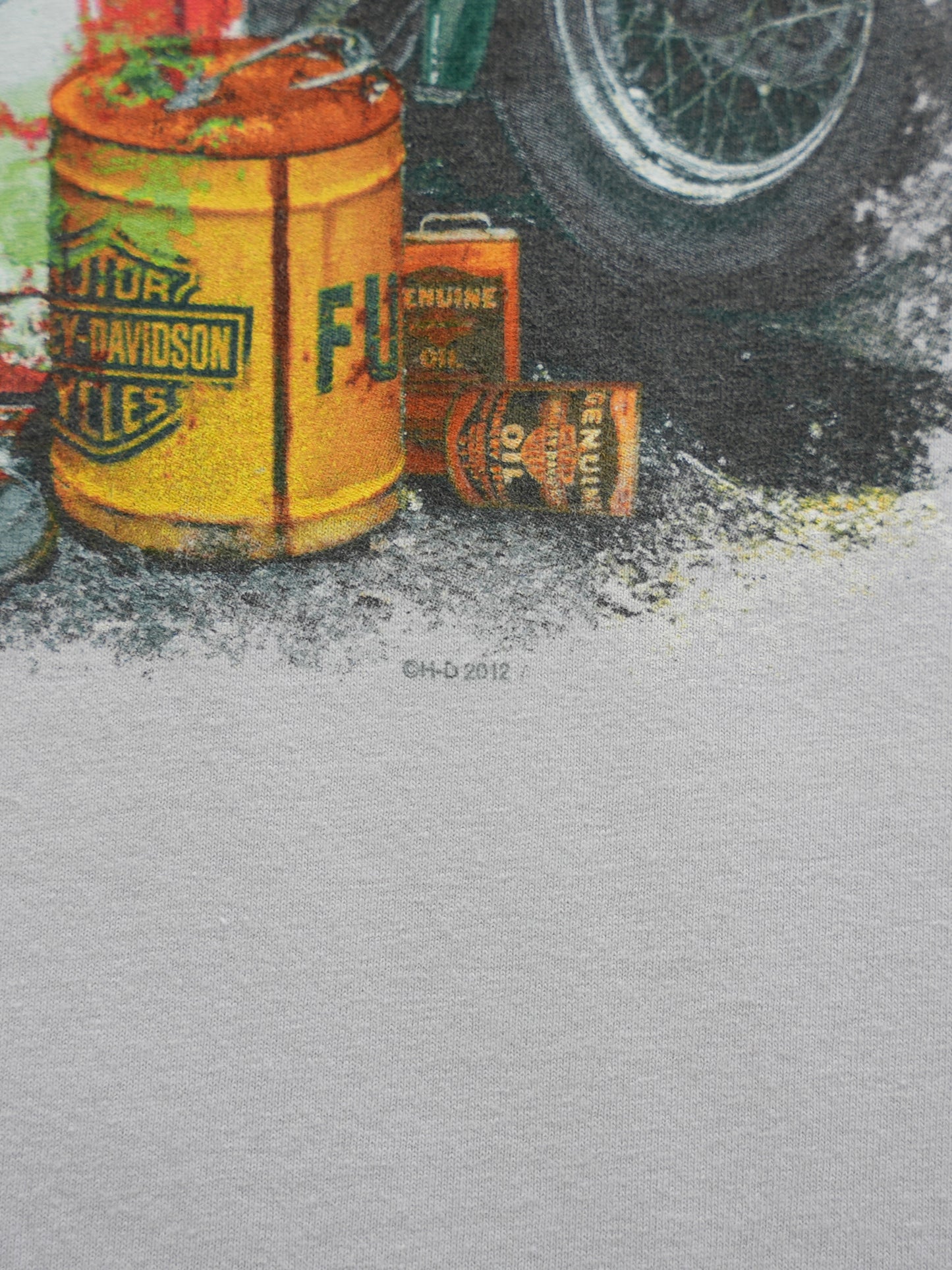 USED MACHINE COLLECTION 2012 MILWAUKEE HARLEY-DAVIDSON T-SHIRT