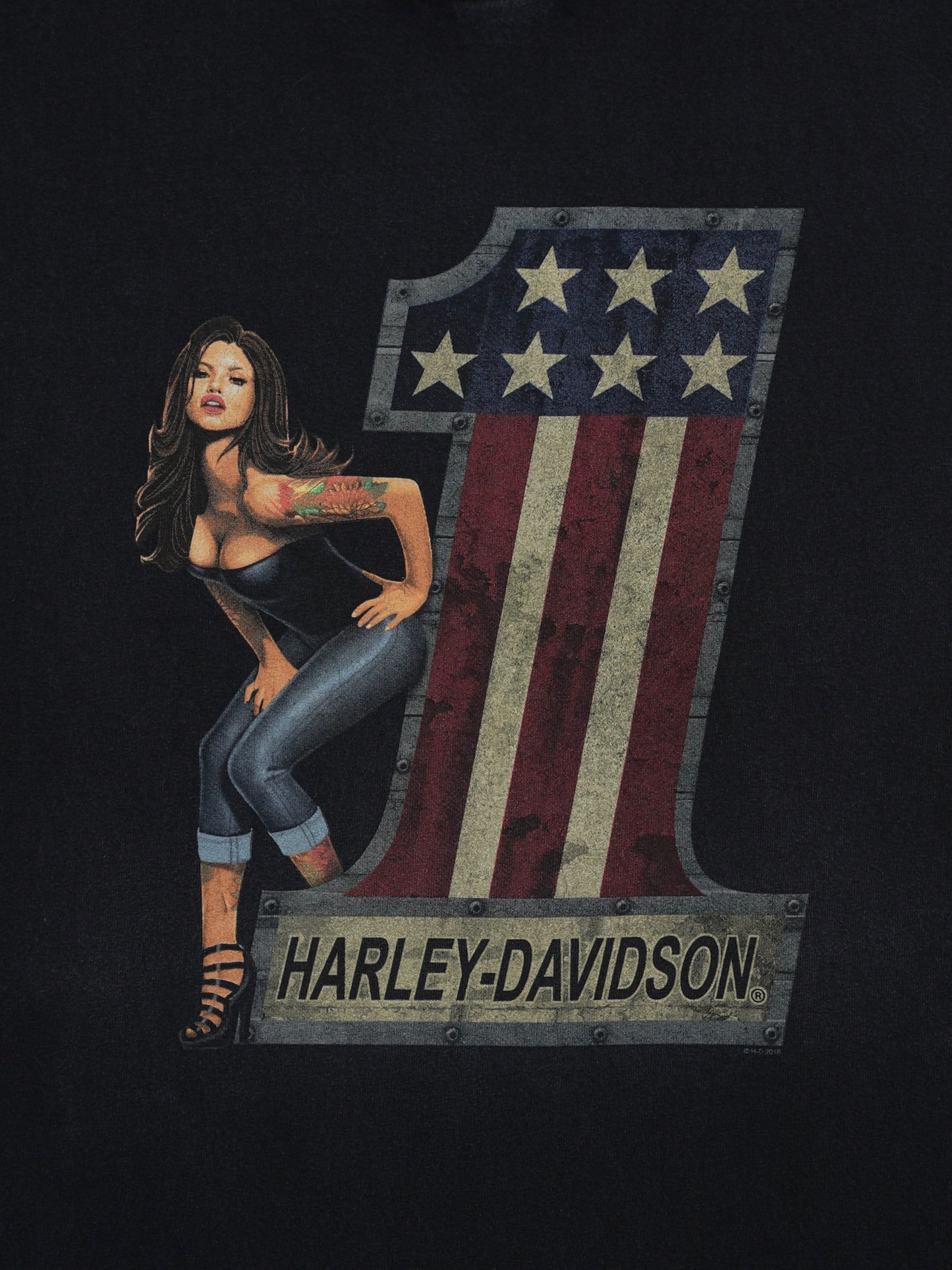 USED MACHINE COLLECTION 2016 HARLEY-DAVIDSON #1 T-SHIRT