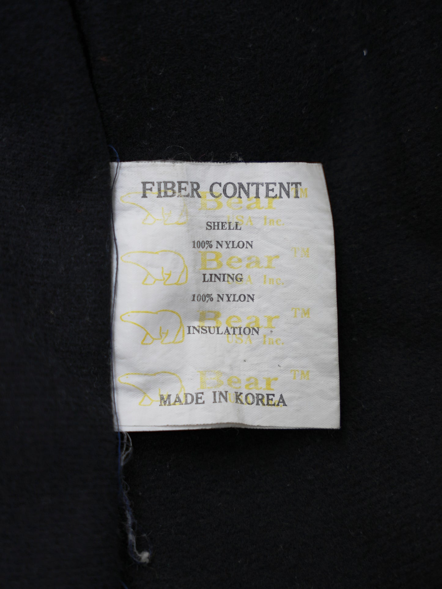 ARCHIVE COLLECTION Bear USA 90's NYLON JACKET