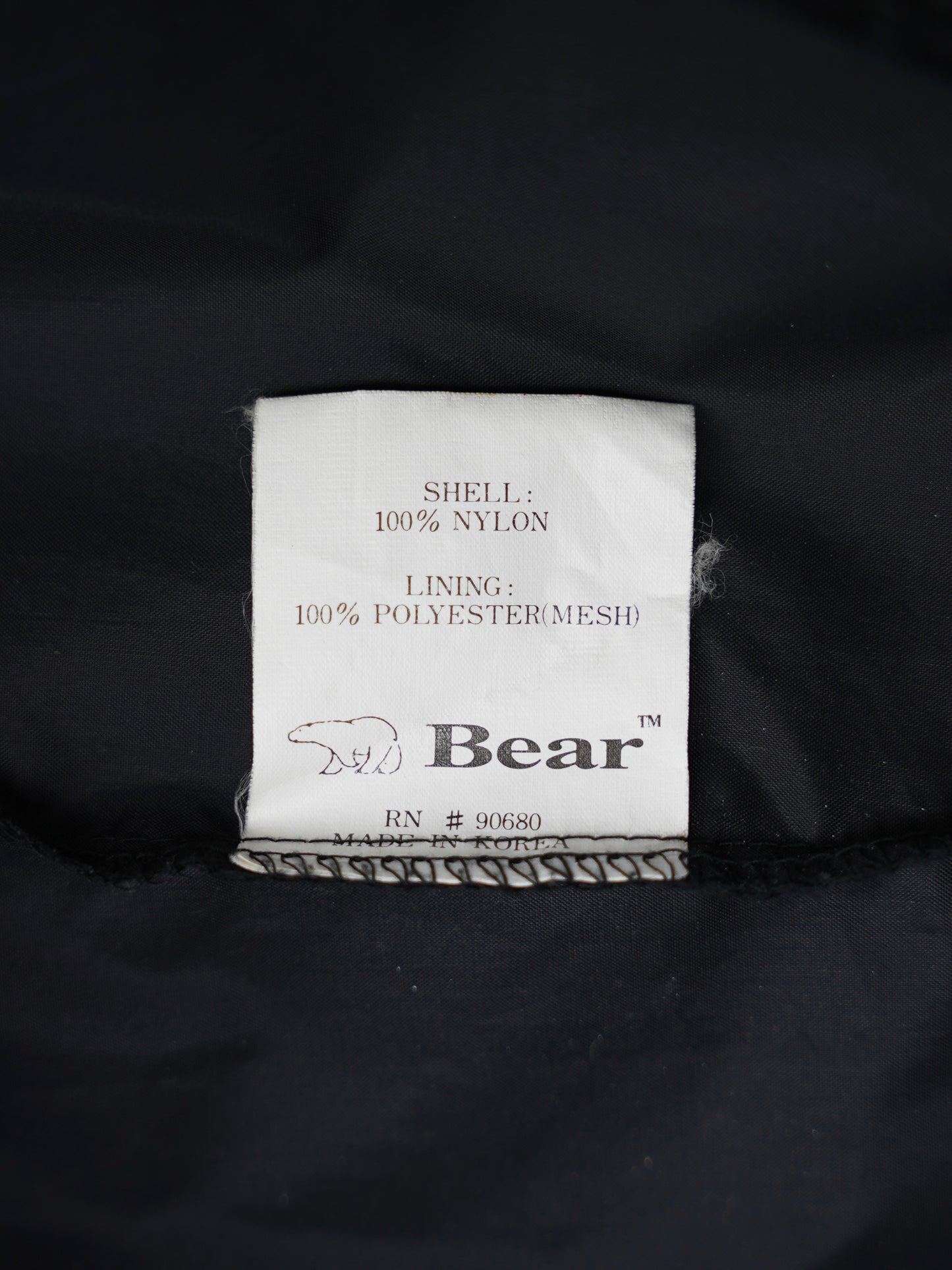ARCHIVE COLLECTION Bear USA 90's HOODED NYLON JACKET