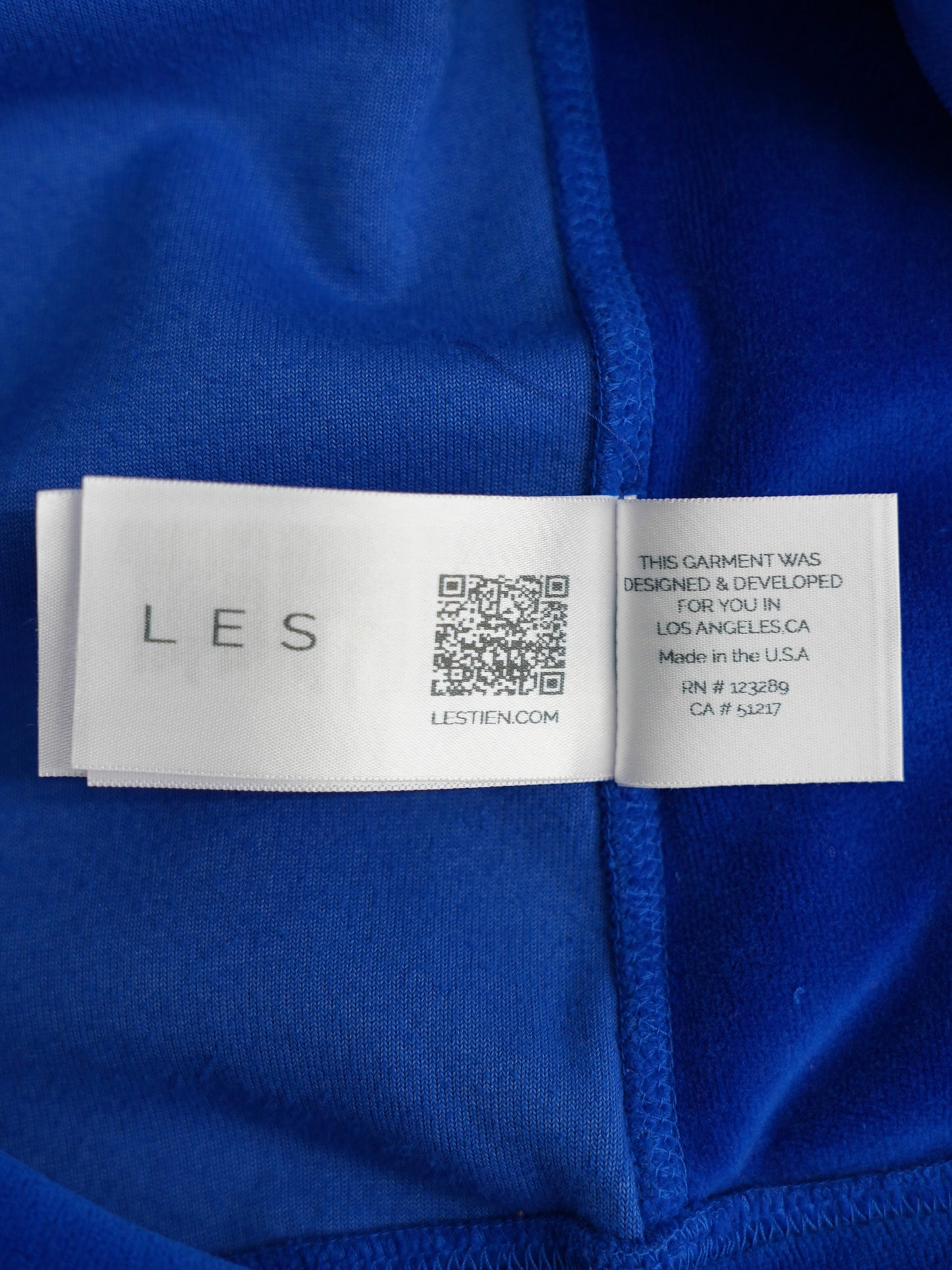 ARCHIVE COLLECTION LES TIEN VELOUR HOODIE