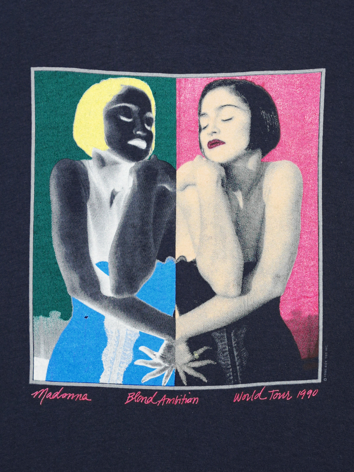 USED EROTIC COLLECTION Madonna Blond Ambition World Tour 1990 T-SHIRT