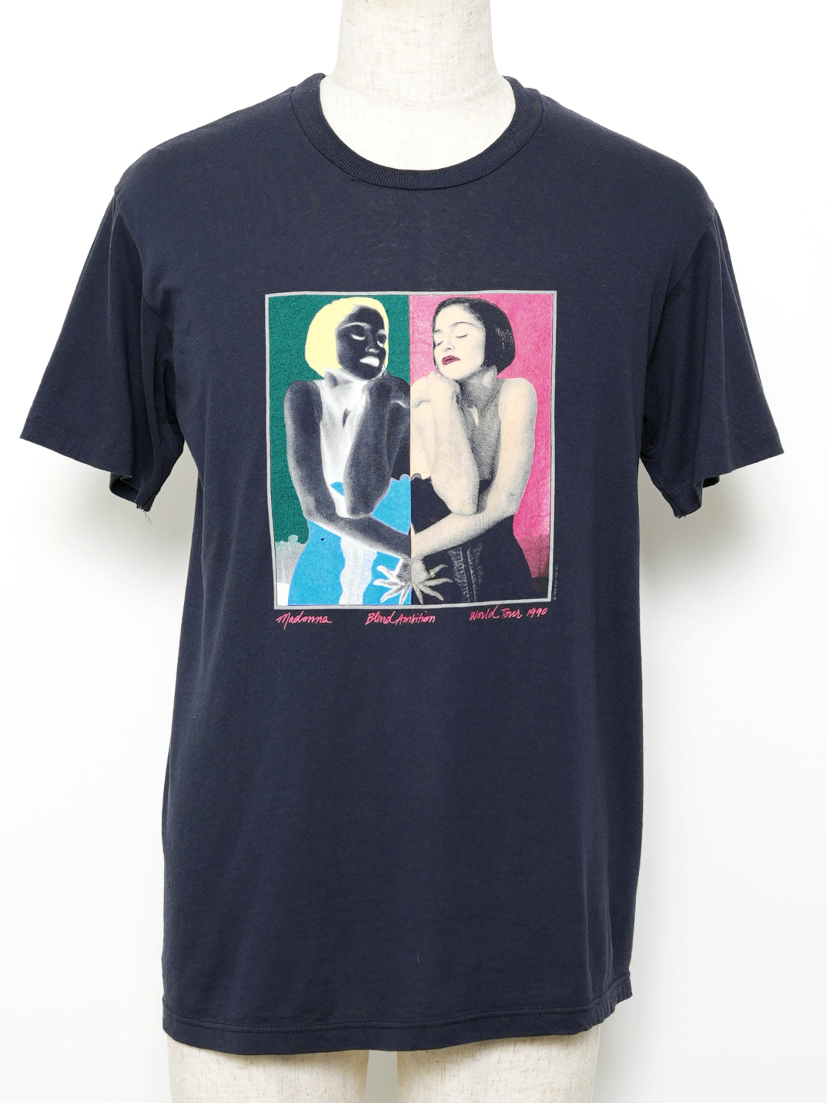 USED EROTIC COLLECTION Madonna Blond Ambition World Tour 1990 T-SHIRT