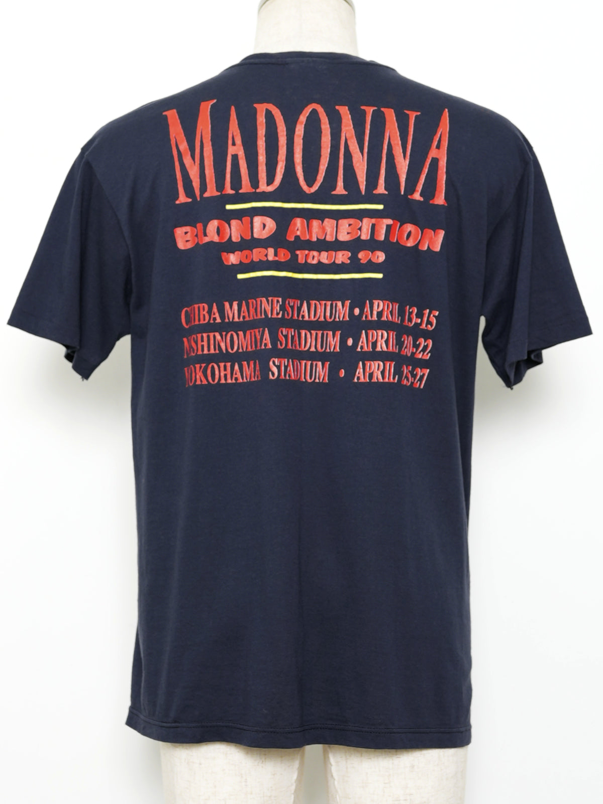 USED EROTIC COLLECTION Madonna Blond Ambition World Tour 1990 T-SHIRT