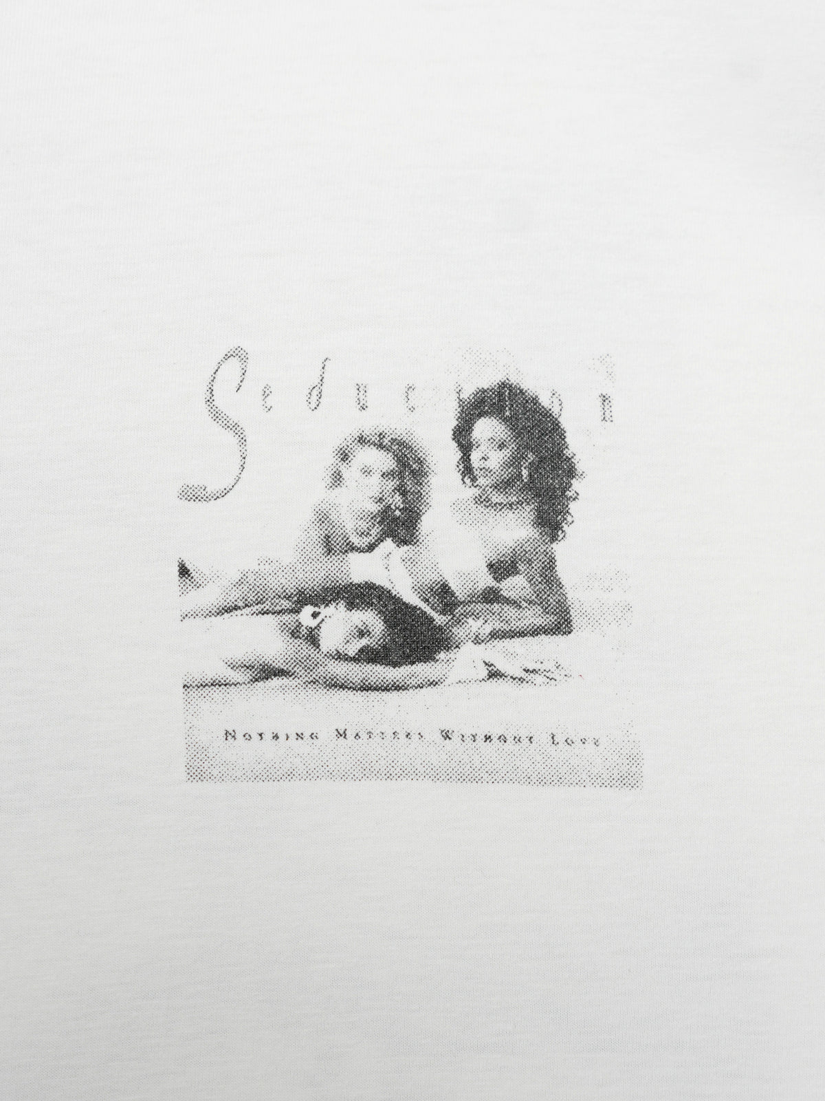 USED EROTIC COLLECTION Seduction NOTHING MATTERS WITHOUT LOVE PRINT T-SHIRT