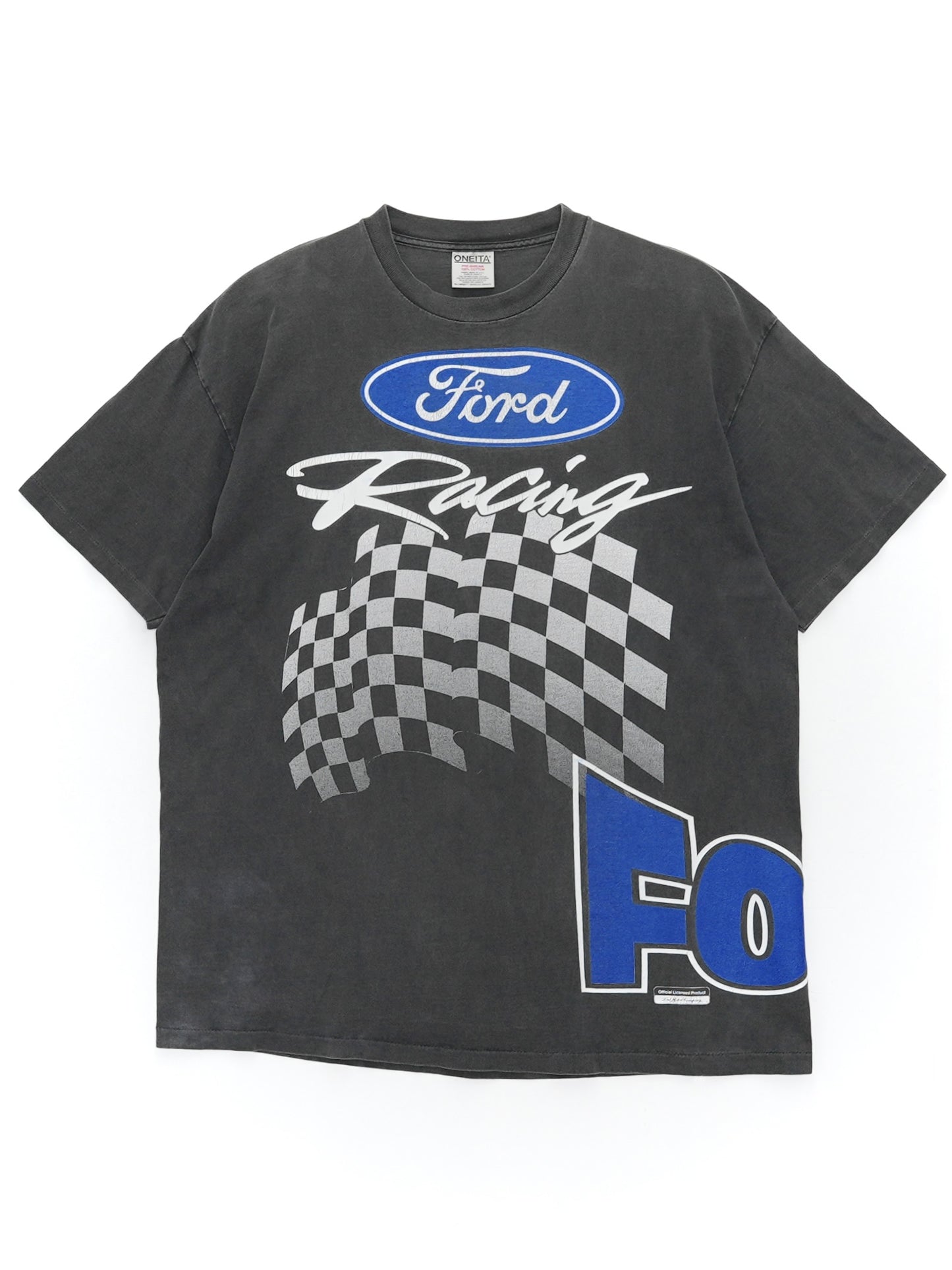 USED MACHINE COLLECTION Ford Racing LOGO T-SHIRT