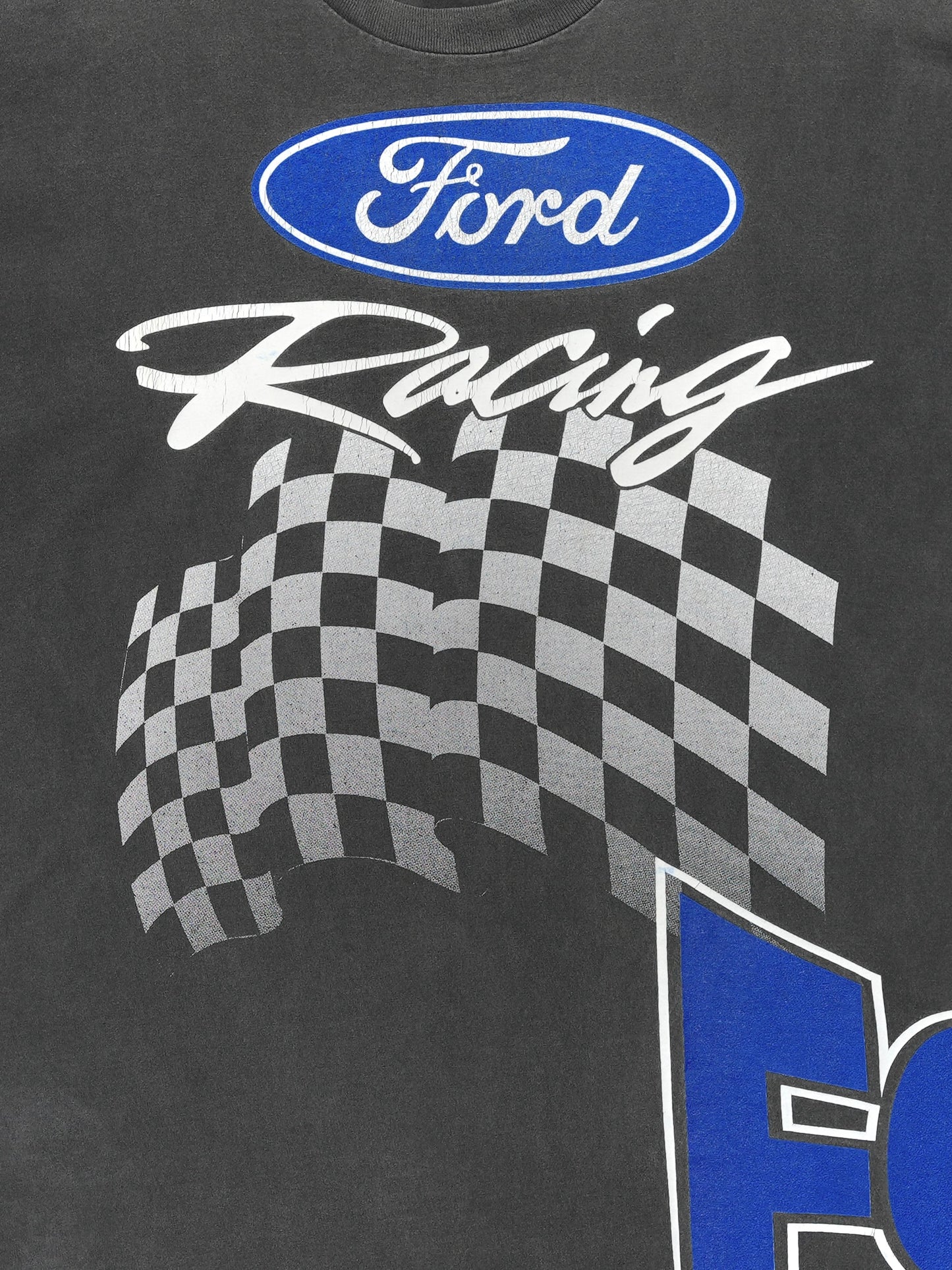 USED MACHINE COLLECTION Ford Racing LOGO T-SHIRT