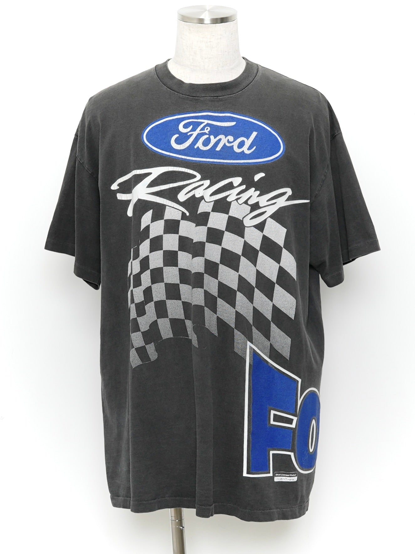 USED MACHINE COLLECTION Ford Racing LOGO T-SHIRT