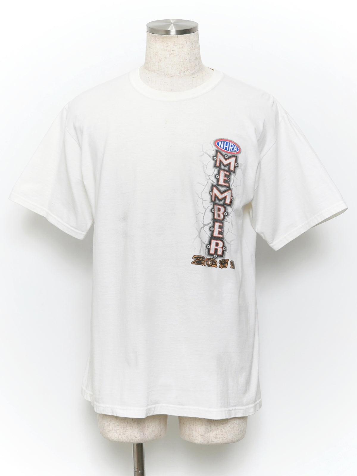 USED MACHINE COLLECTION NHRA MEMBER NATIONAL DRAGSTER 2011 T-SHIRT