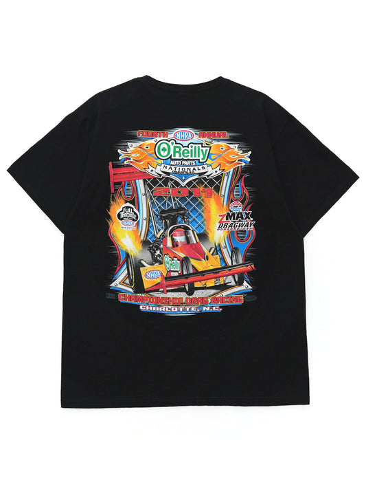 USED MACHINE COLLECTION NHRA O'Reilly AUTO PARTS NATIONALS 2011 DRAG RACING T-SHIRT