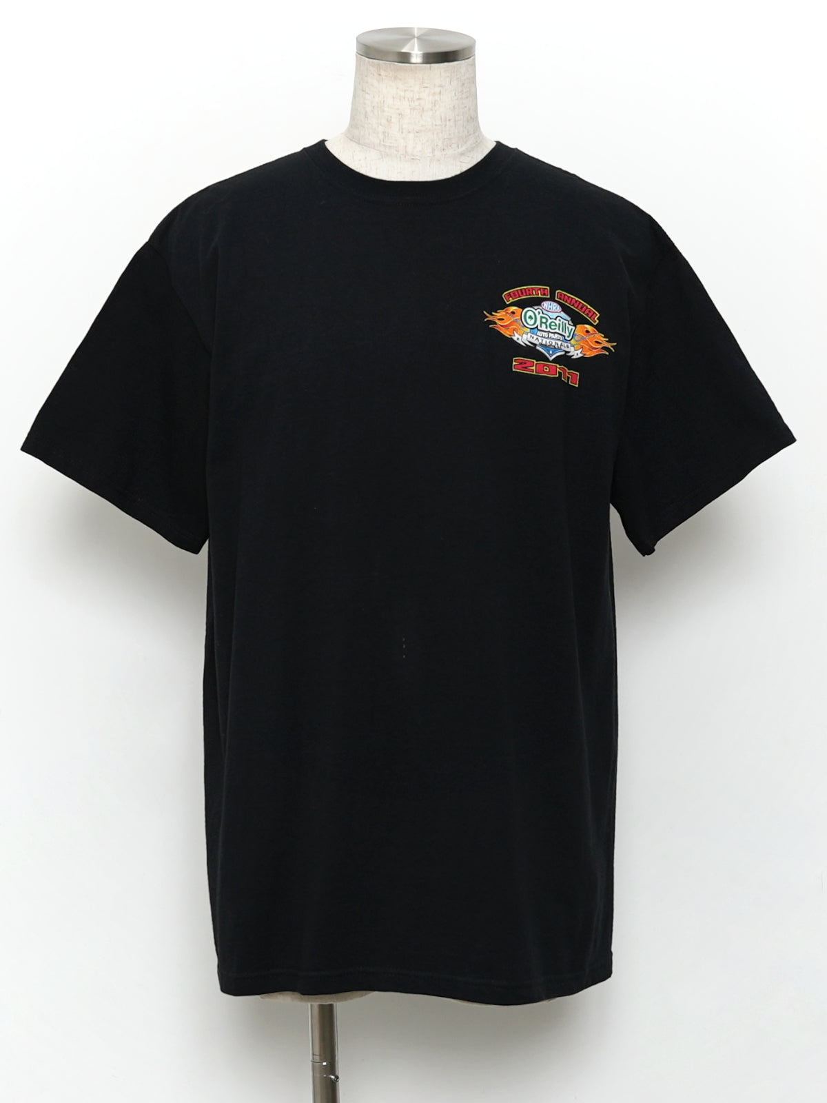 USED MACHINE COLLECTION NHRA O'Reilly AUTO PARTS NATIONALS 2011 DRAG RACING T-SHIRT