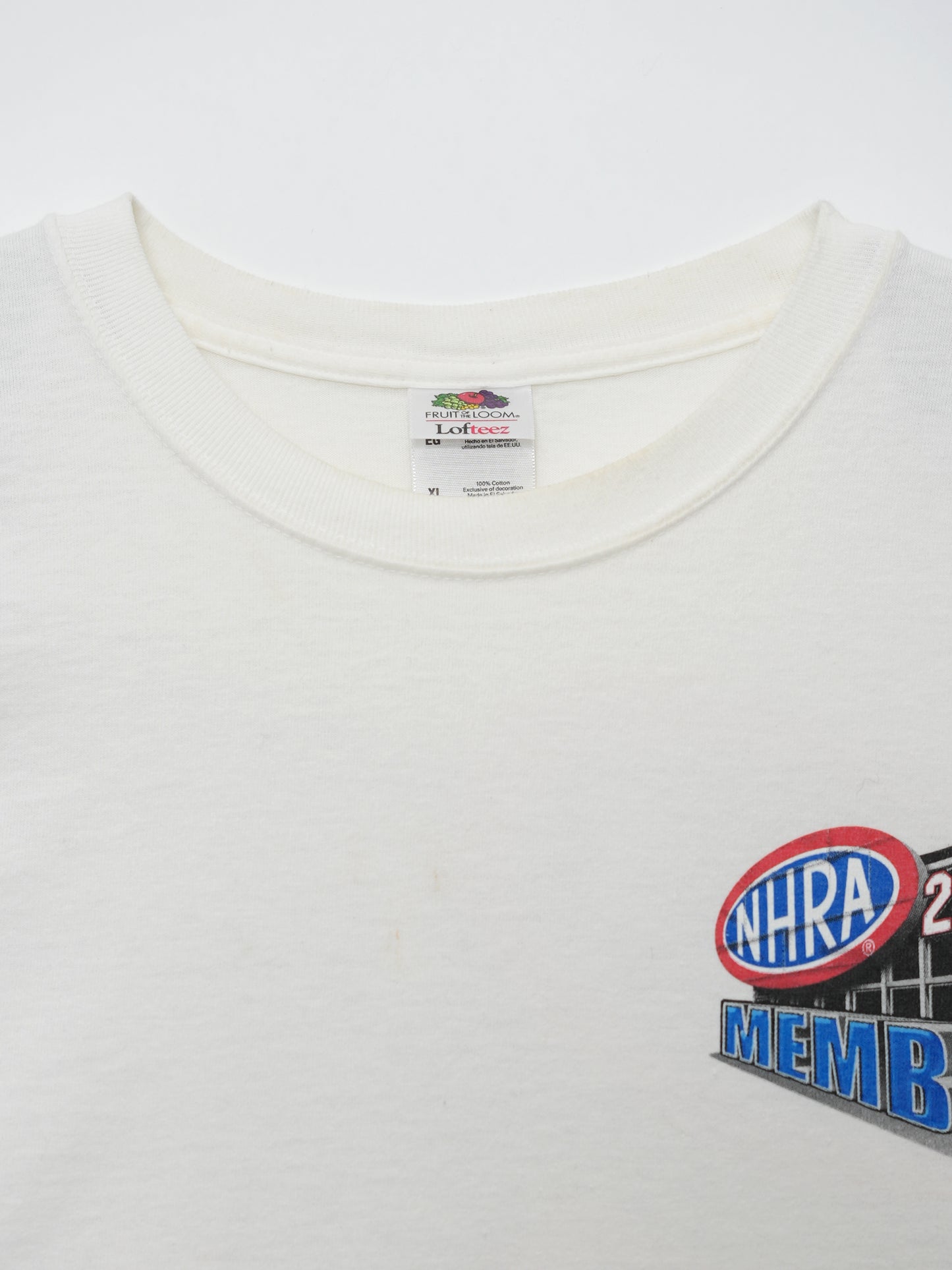 USED MACHINE COLLECTION NHRA MEMBER NATIONAL DRAGSTER 2012 T-SHIRT