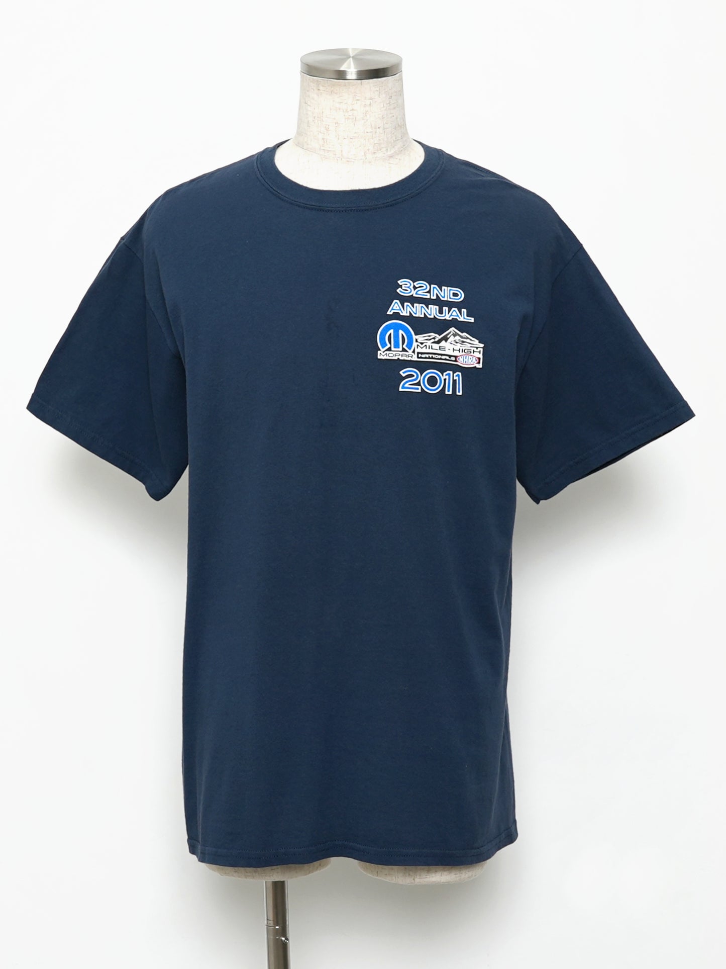 USED MACHINE COLLECTION NHRA MOPAR MILE HIGH NATIONALS 2011 T-SHIRT