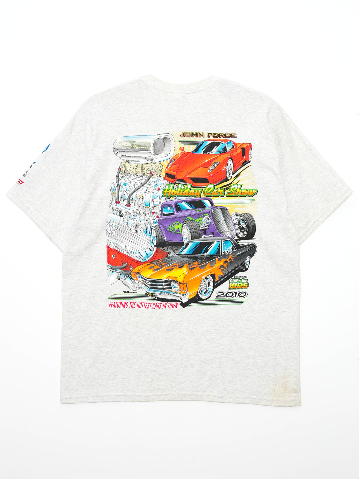 USED MACHINE COLLECTION JOHN FORCE Holiday Car Show 2010 T-SHIRT
