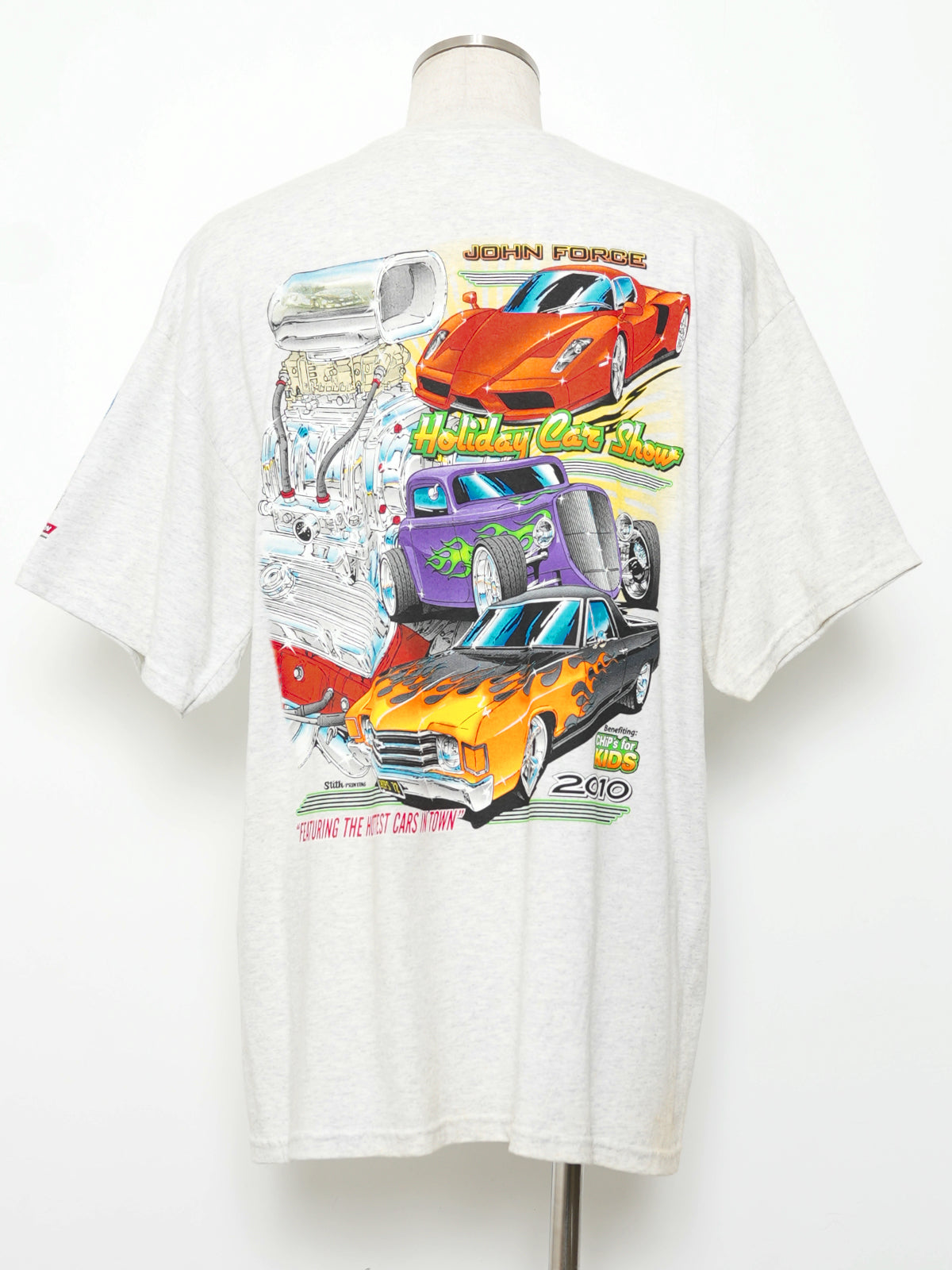 USED MACHINE COLLECTION JOHN FORCE Holiday Car Show 2010 T-SHIRT