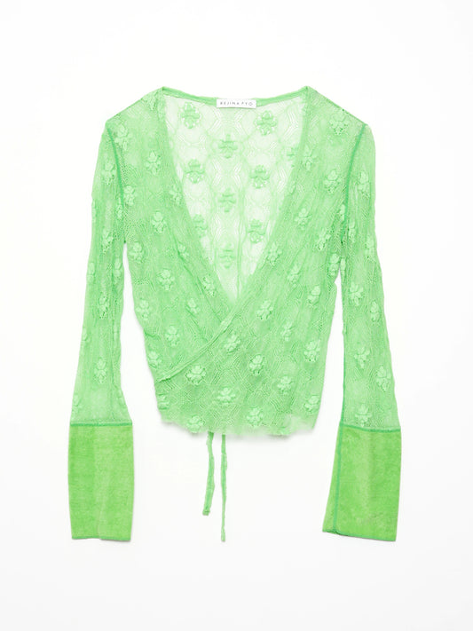 ARCHIVE COLLECTION REJINA PYO LACE WRAP TOP (women's)