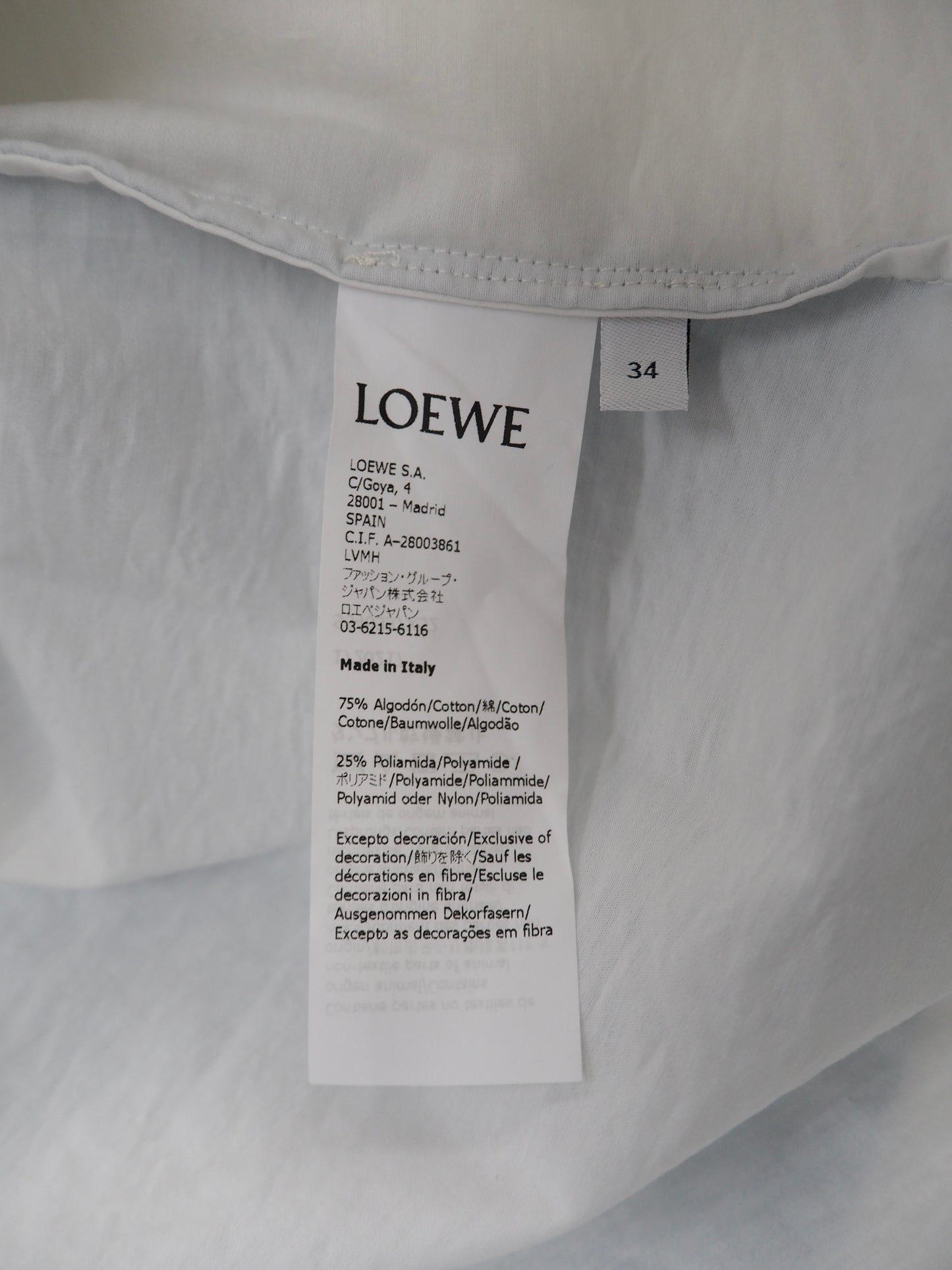 ARCHIVE COLLECTION LOEWE  SHIRT DRESS (women's)