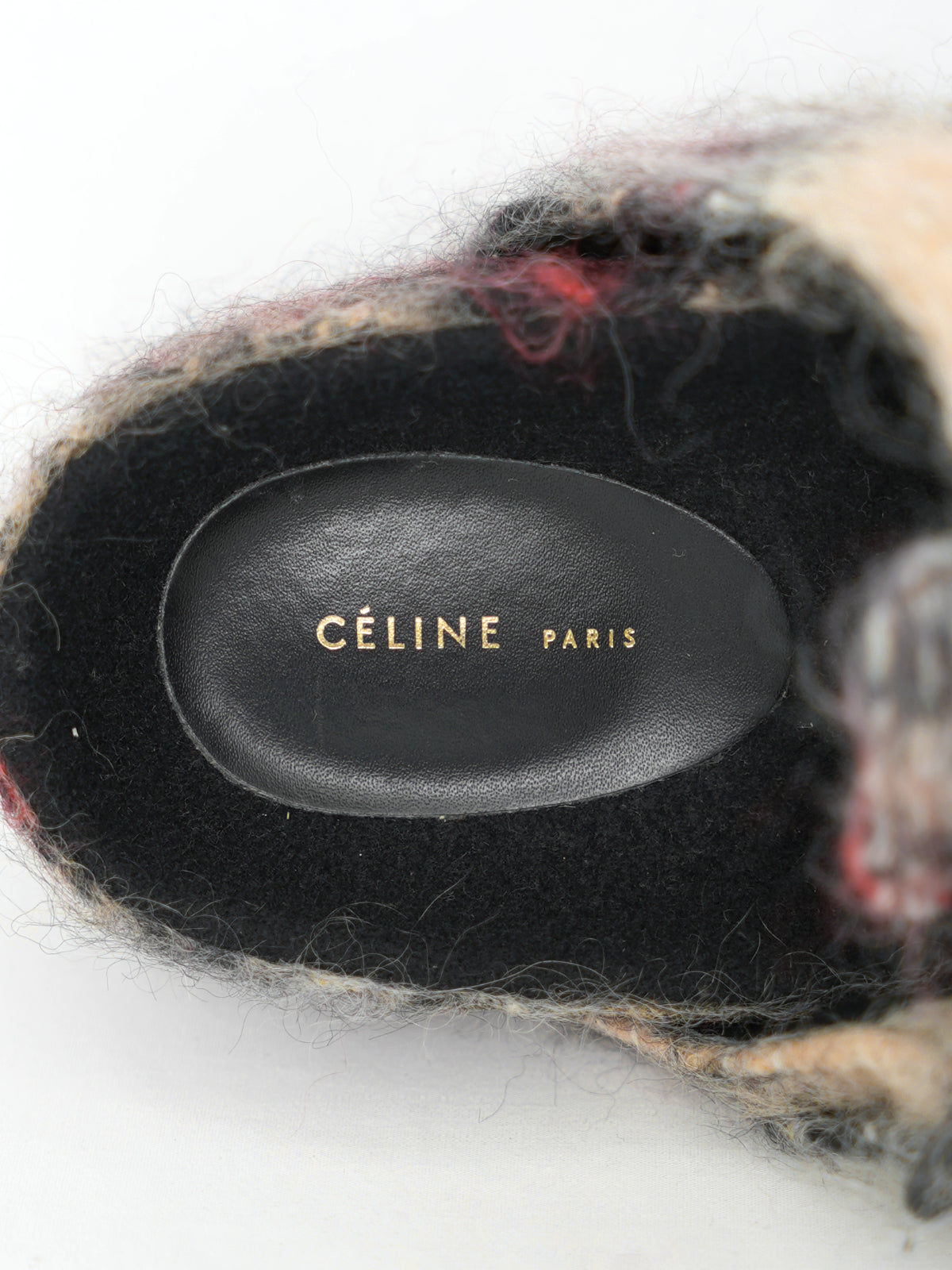 ARCHIVE COLLECTION CÉLINE 2018 BOXY MOHAIR SANDAL (women's)