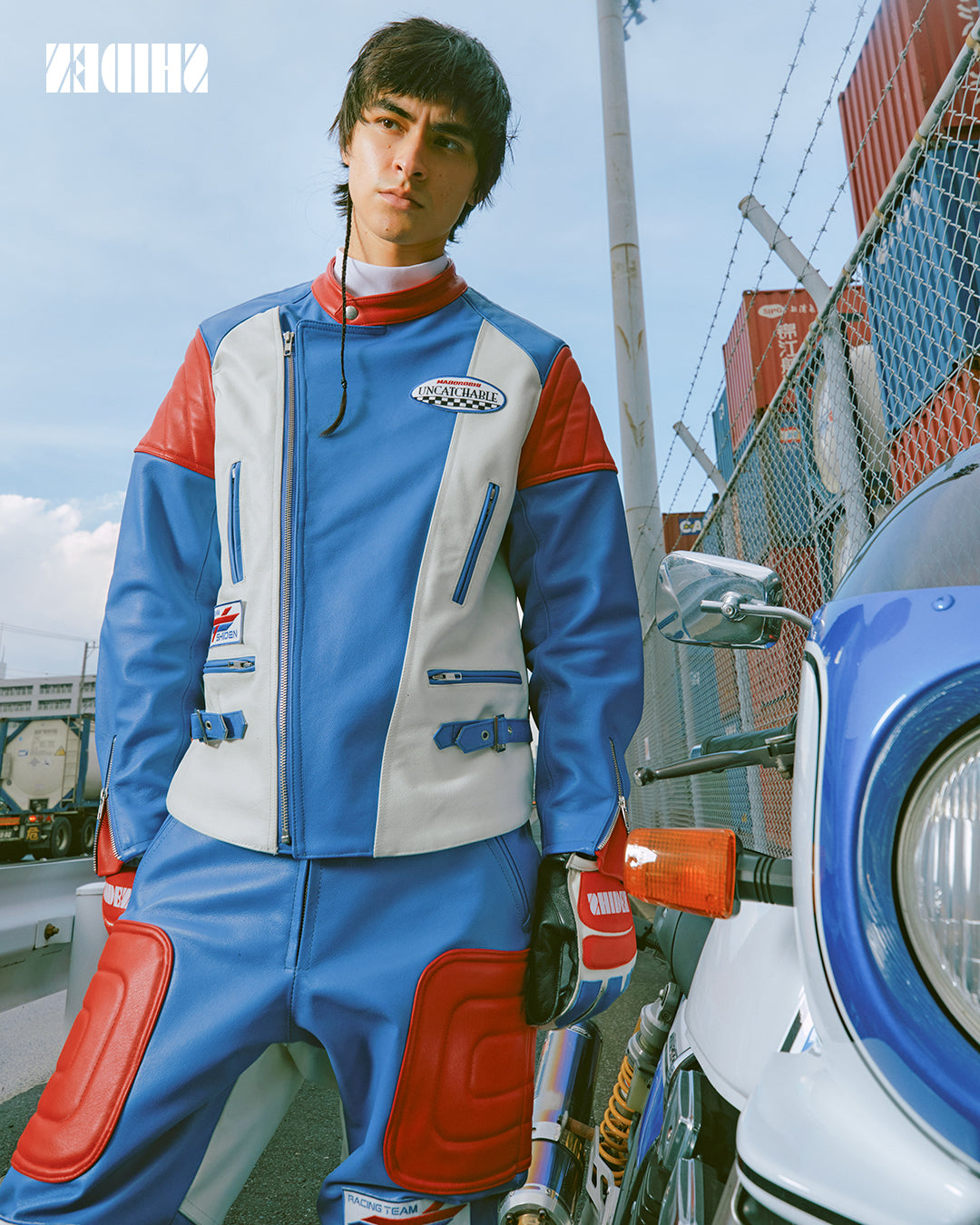 SHIDEN FW2025  MOTORCYCLE JACKET COWHIDE LEATHER