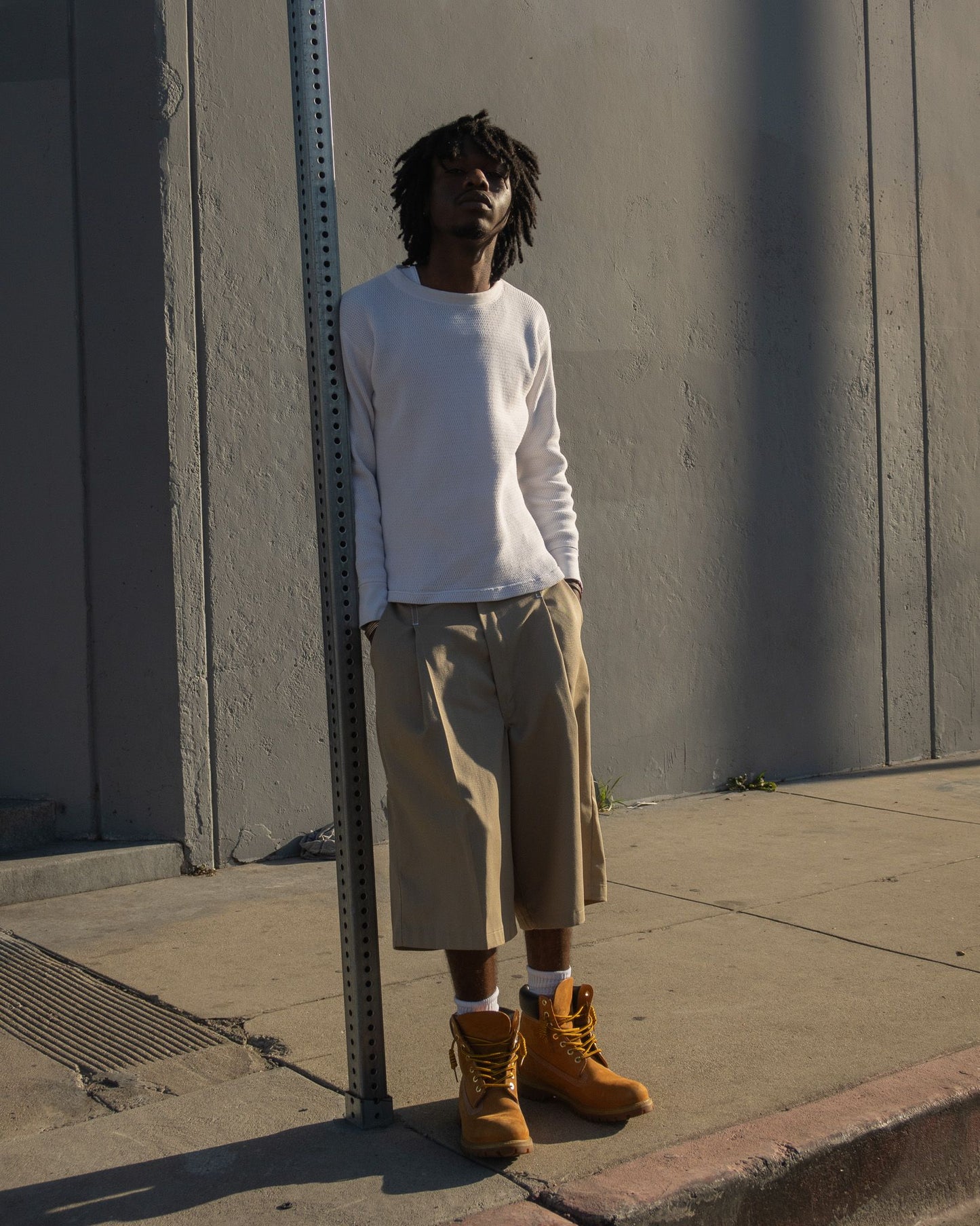 WHATEVERWORKS RECONSTRUCTED BAGGY WORK SHORTS
