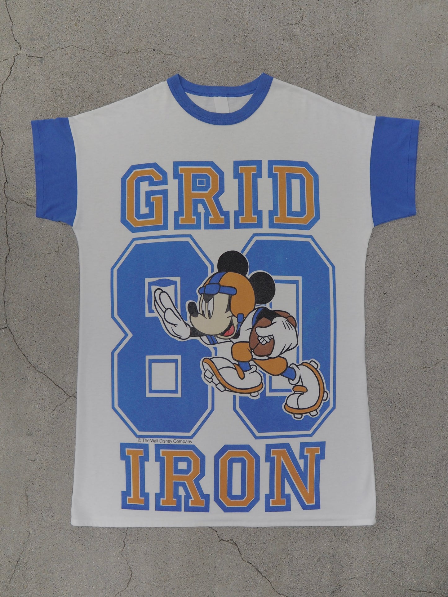 USED SPORTS COLLECTION GRIDIRON DISENY MICKEY MOUSE BIG T-SHIRT DRESS (women’s)