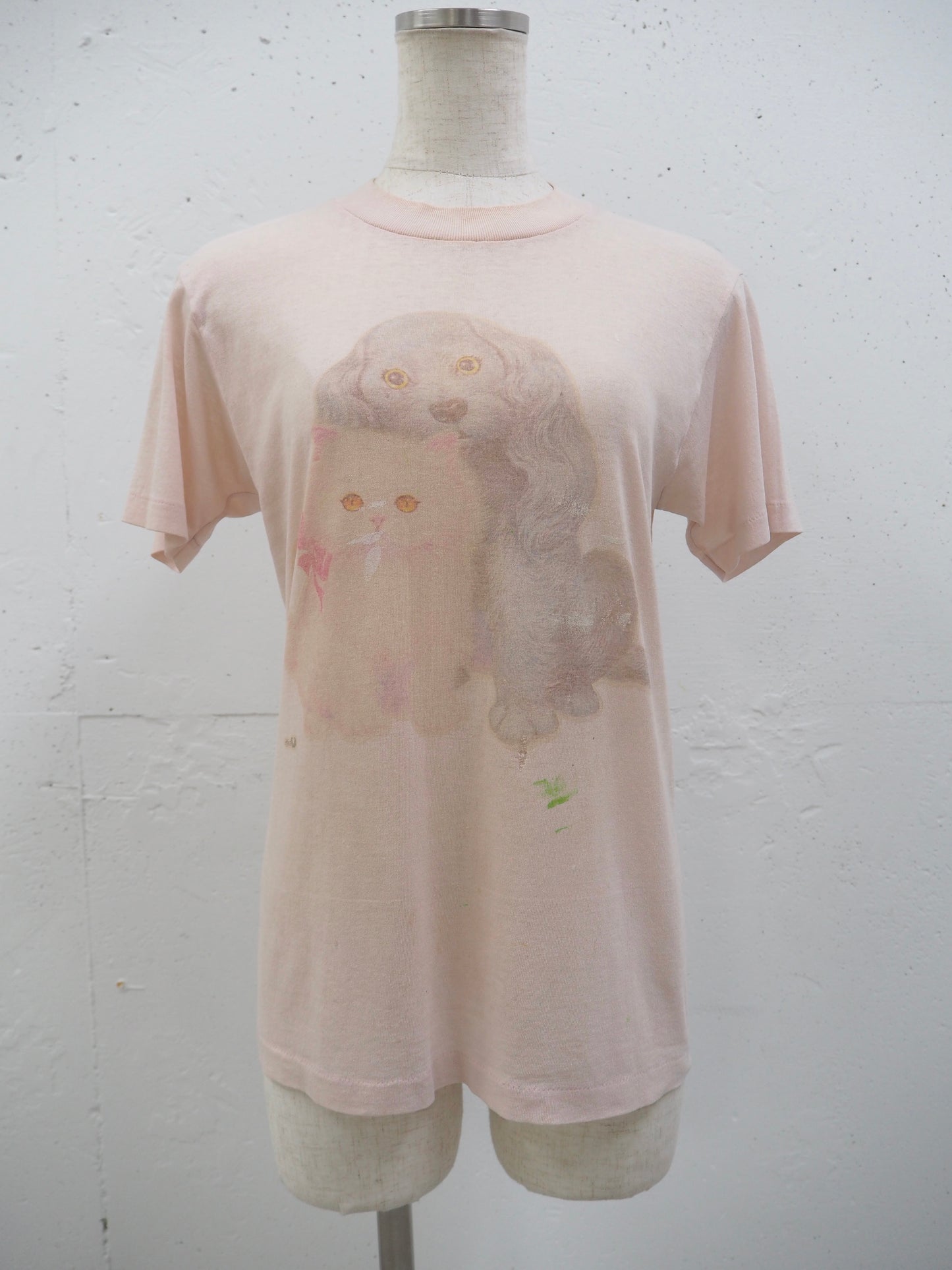 ARCHIVE COLLECTION TOP HALF BY TROPIX  DOG&CAT T-SHIRT(women's)