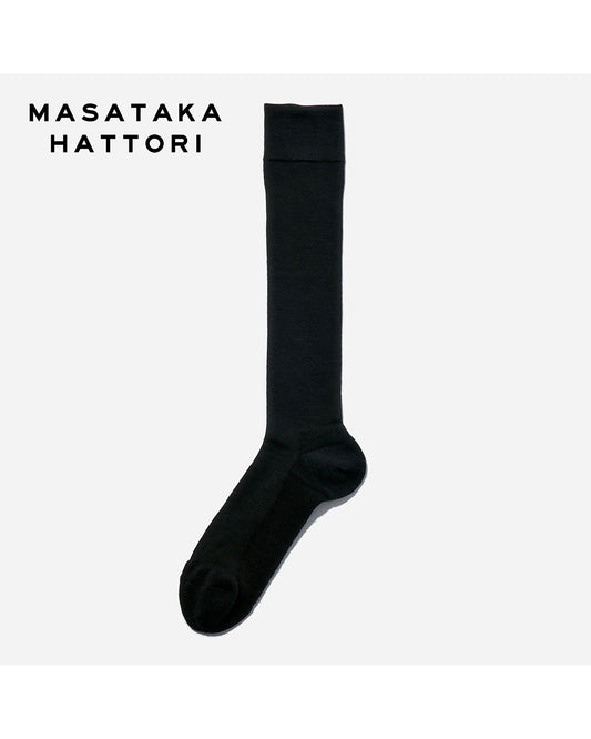 CHICSTOCKS × MASATAKA HATTORI ロングホーズソックス (ブラック)