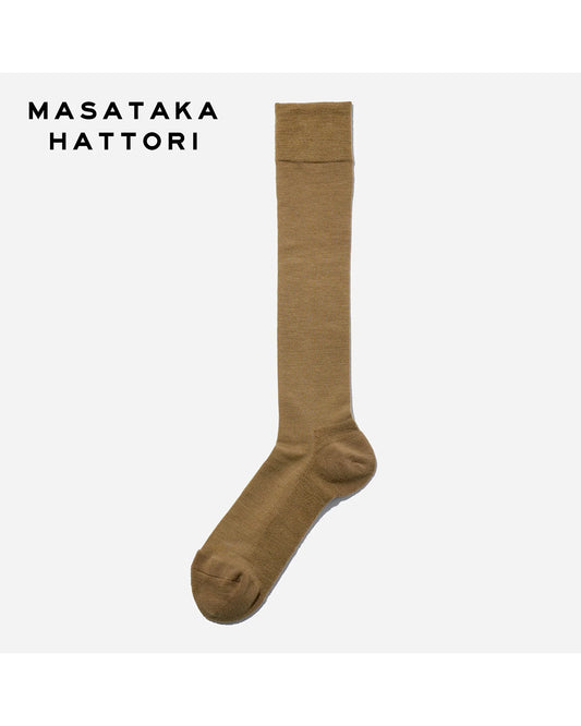 CHICSTOCKS × MASATAKA HATTORI ロングホーズソックス (サンドベージュ）