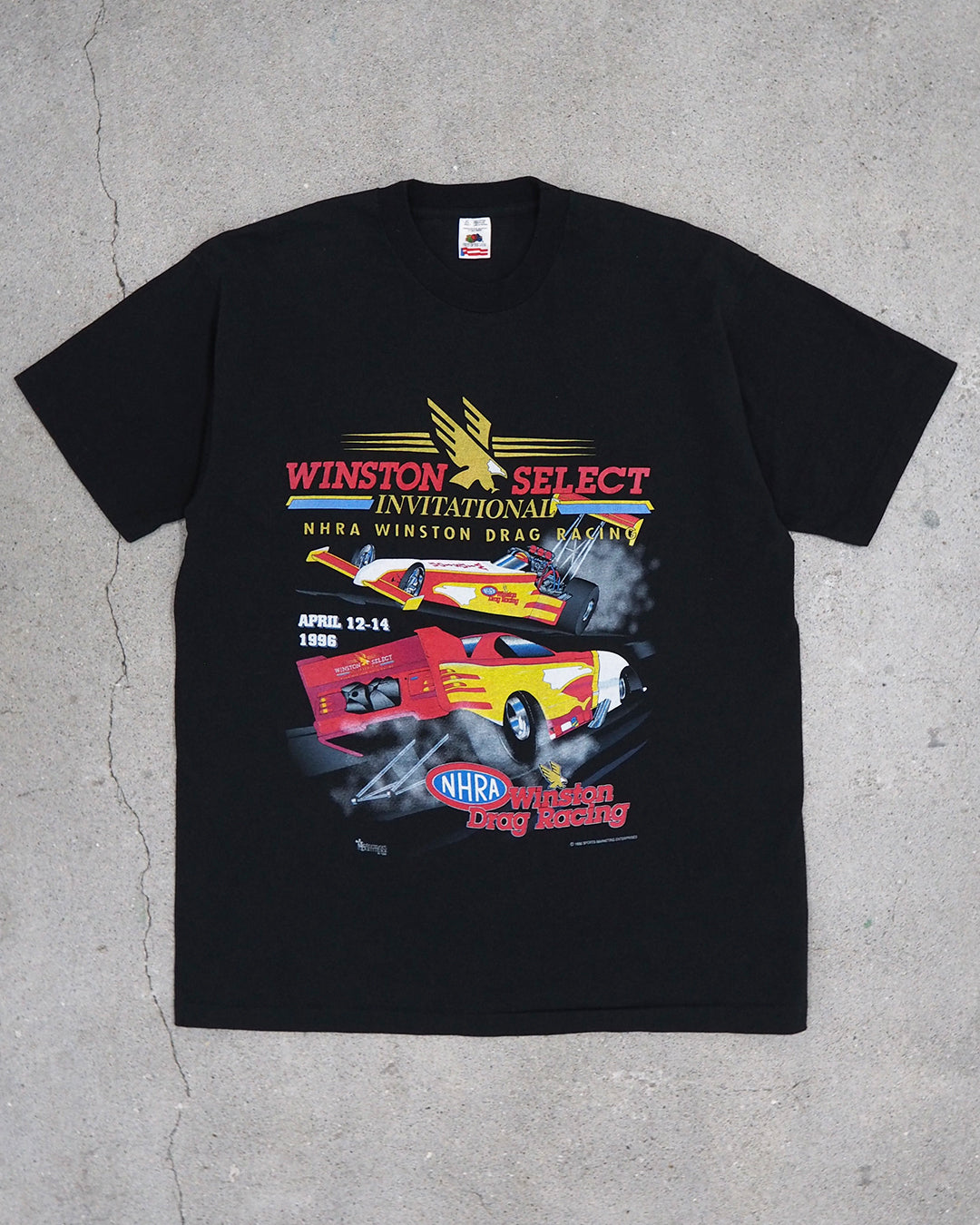 USED MACHINE COLLECTION NHRA WINSTON DROG RACING T-SHIRT