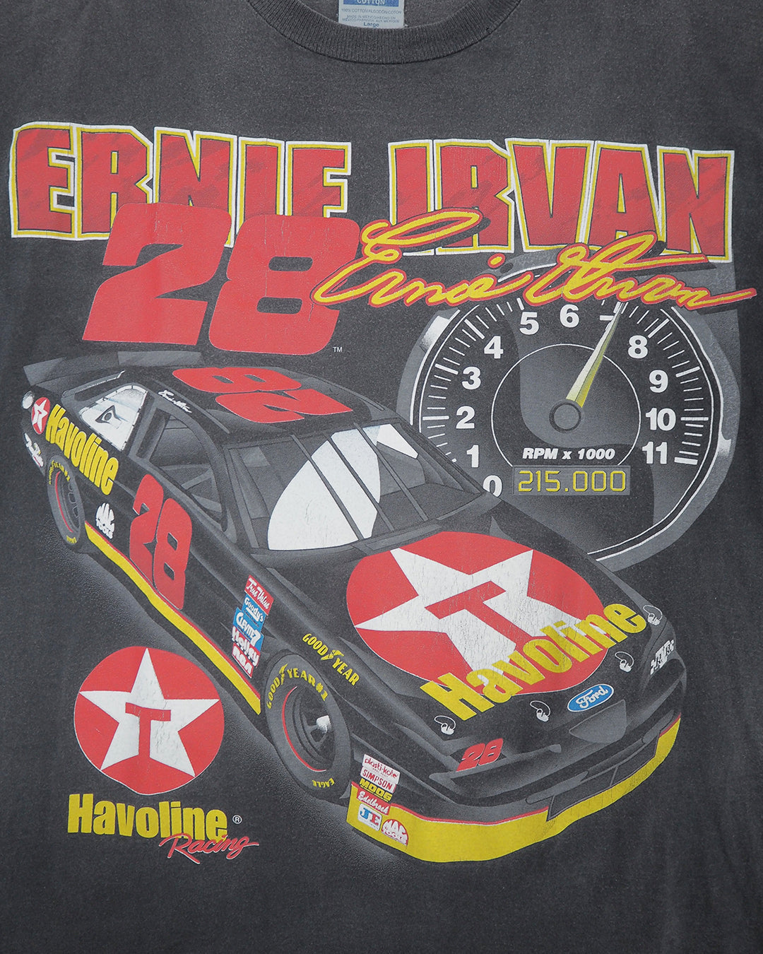 USED MACHINE COLLECTION NASCAR ERNIE IRVAN T-SHIRT