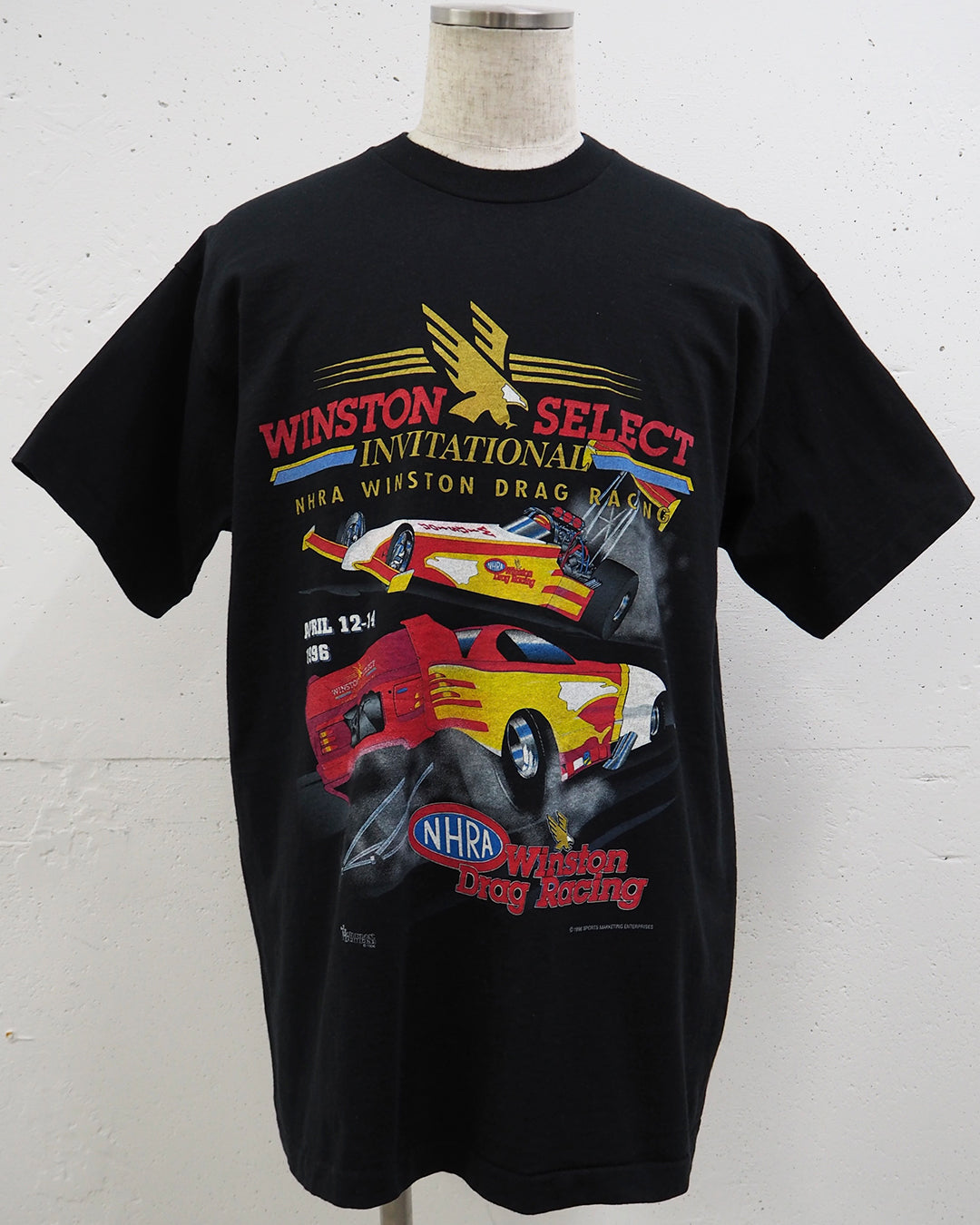 USED MACHINE COLLECTION NHRA WINSTON DROG RACING T-SHIRT