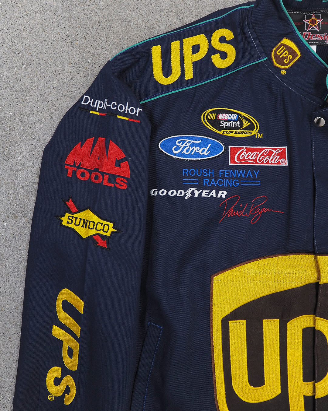 USA Jeff Hamilton UPS ナスカー レーシング ジャケット USED MACHINE COLLECTION JEFF HAMILTON NASCAR 