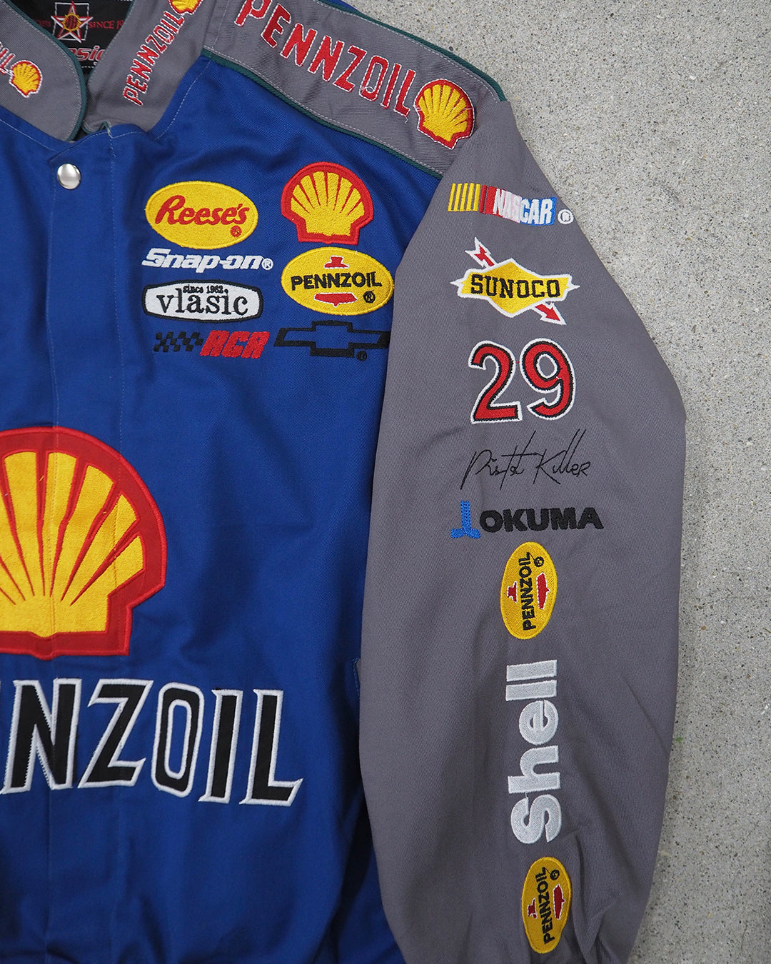 USED MACHINE COLLECTION JEFF HAMILTON NASCA "PENNZOIL" JACKET